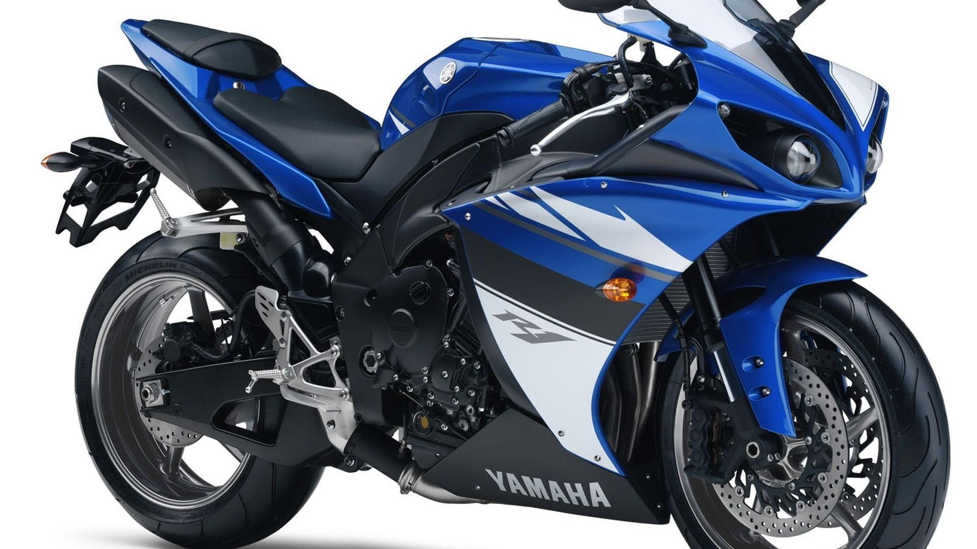stationary, outdoors, vehicle part, mode of transportation, Yamaha, helmet, land vehicle, no people, studio shot, R1, metal, superbike, 1080P, transportation, HD Wallpaper