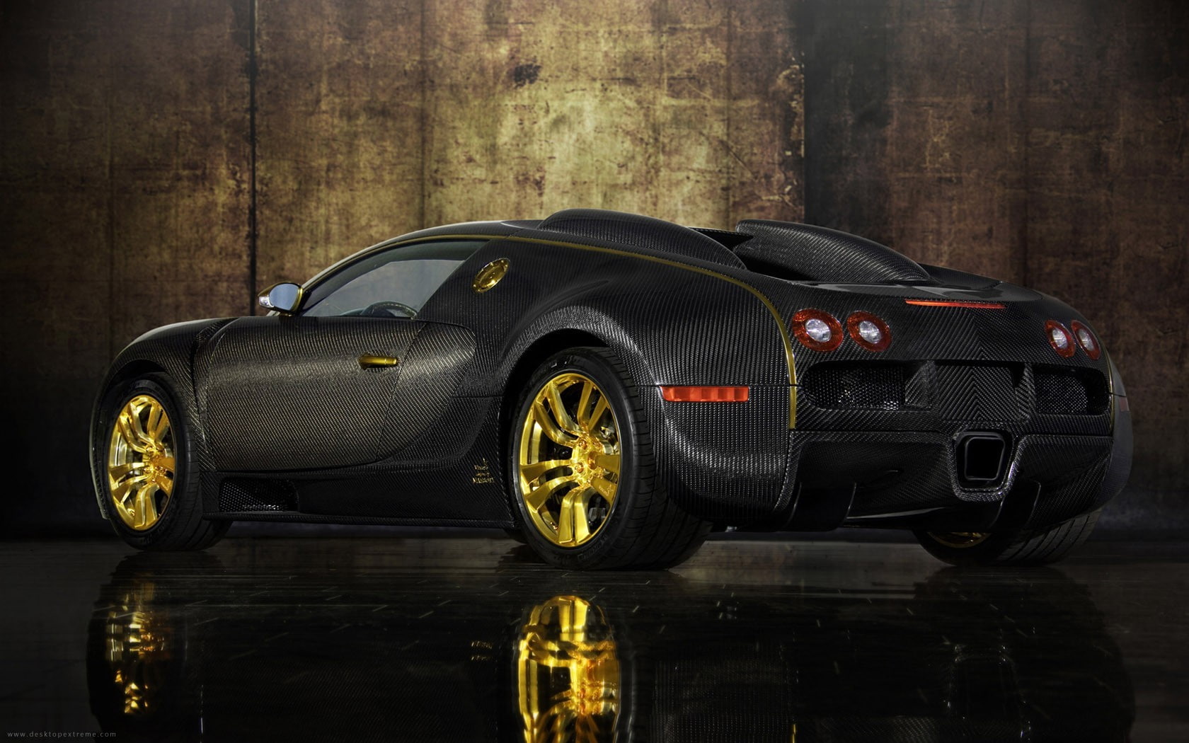 sports car, toy, land vehicle, motor vehicle, auto racing, wheel, 720P, number, wealth, car, black color, Bugatti Veyron Linea Vincero dOro, transportation, HD Wallpaper