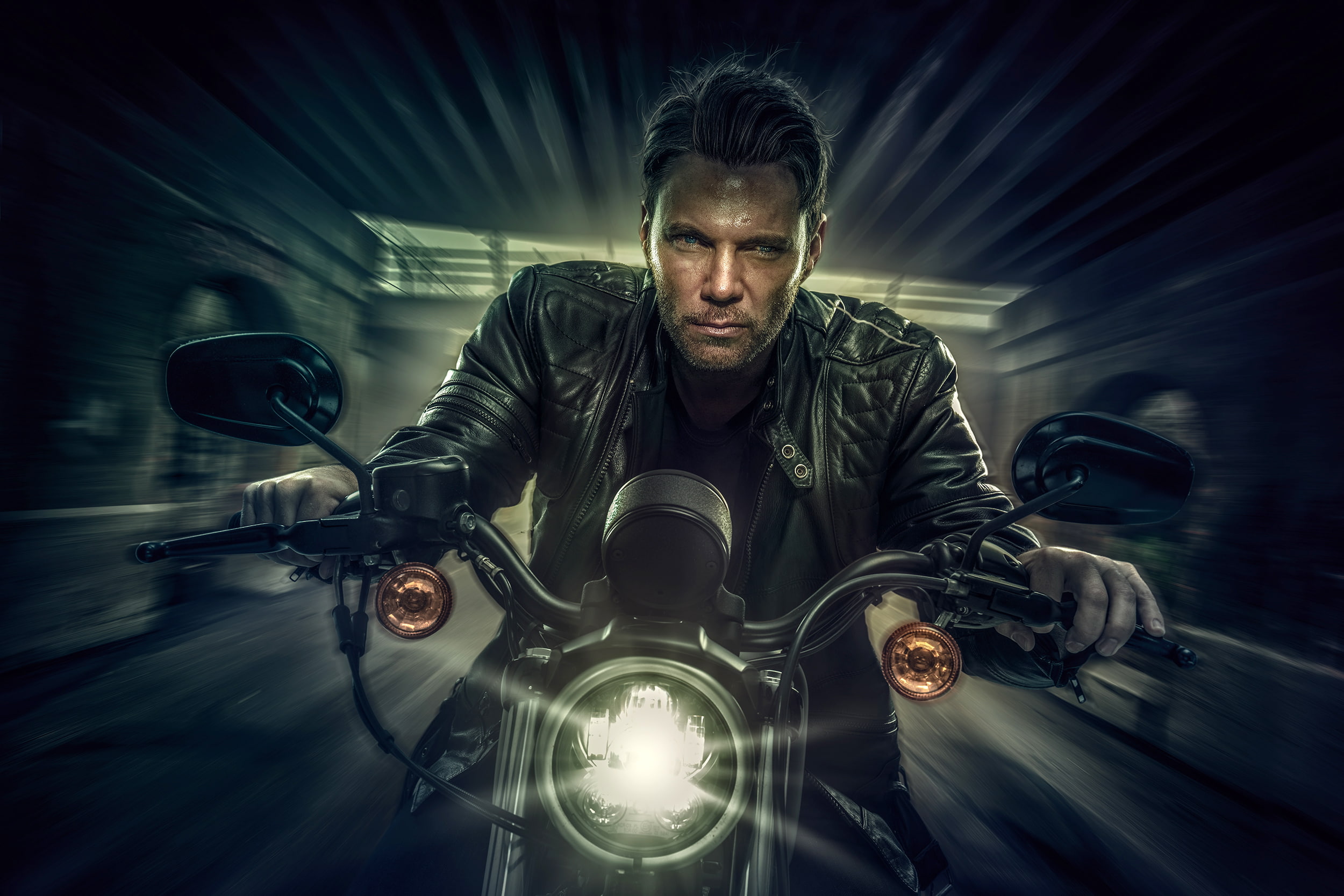 digital art, bikes, harley davidson, artist, artwork, behance, 1080P, hd, HD Wallpaper