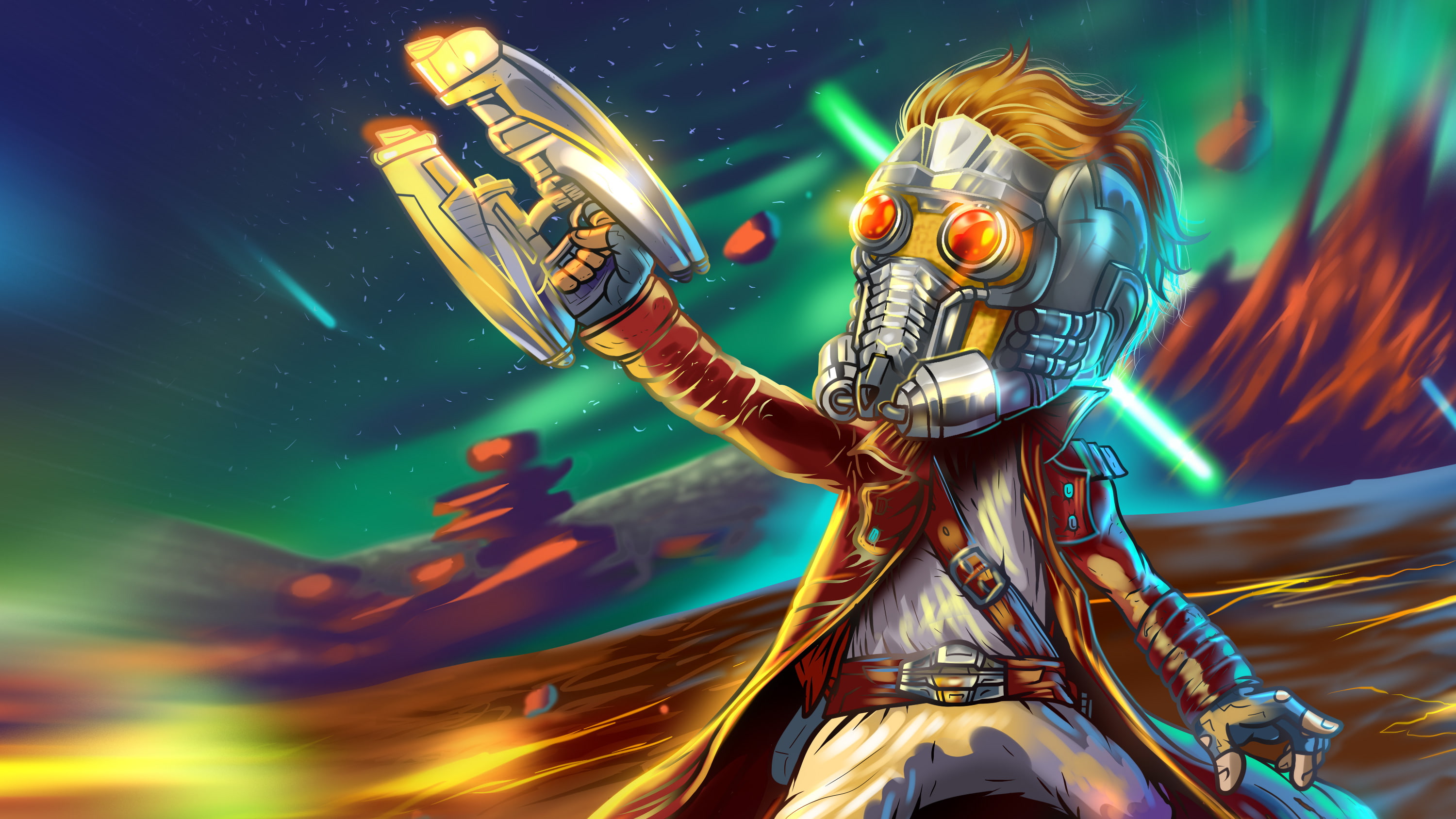 artist, hd, star lord, guardians of the galaxy, 2K, superheroes, 4k, artwork, behance, HD Wallpaper