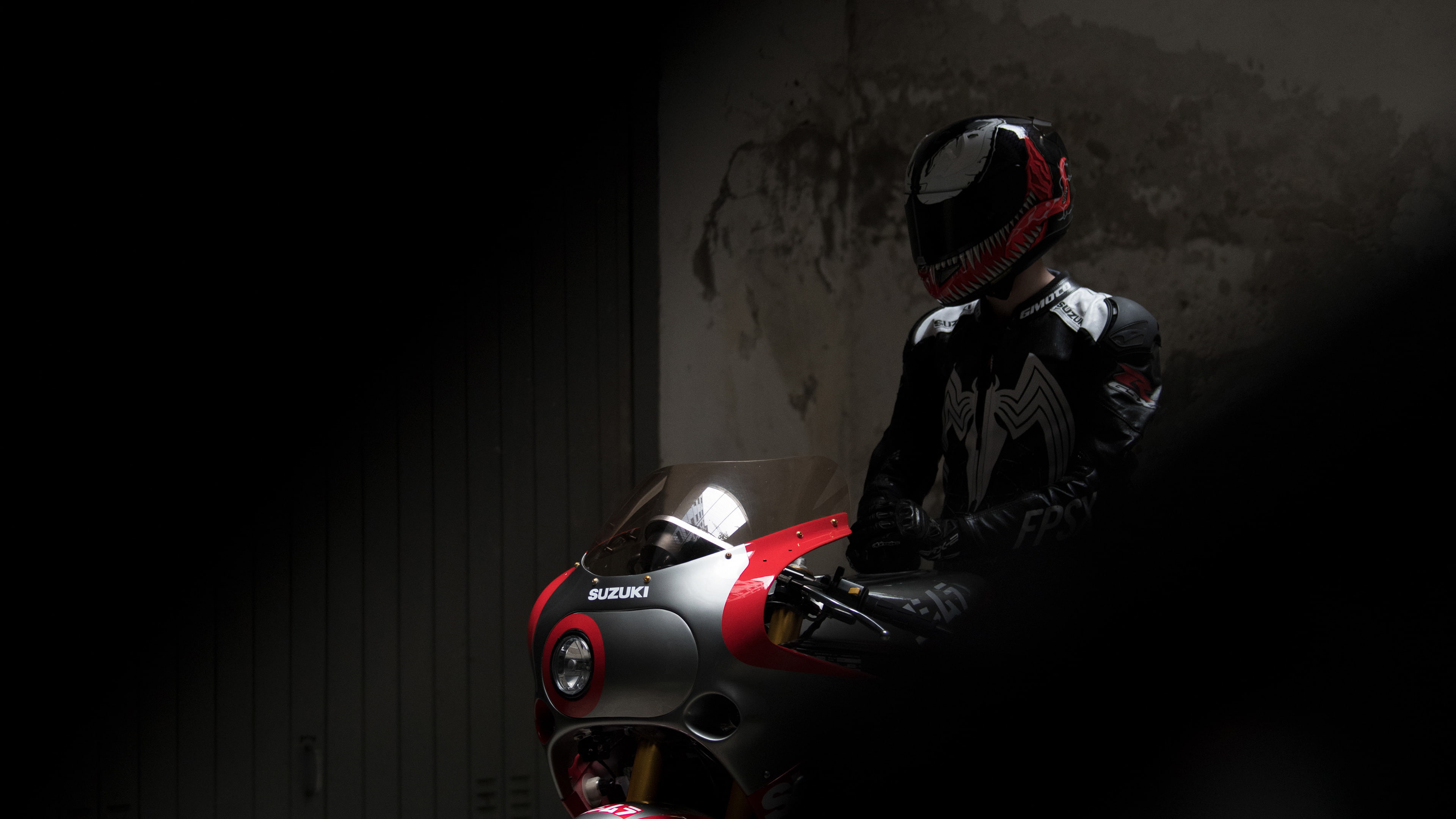 behance, venom, hd, 4K, bikes, 4k, artist, suzuki, HD Wallpaper