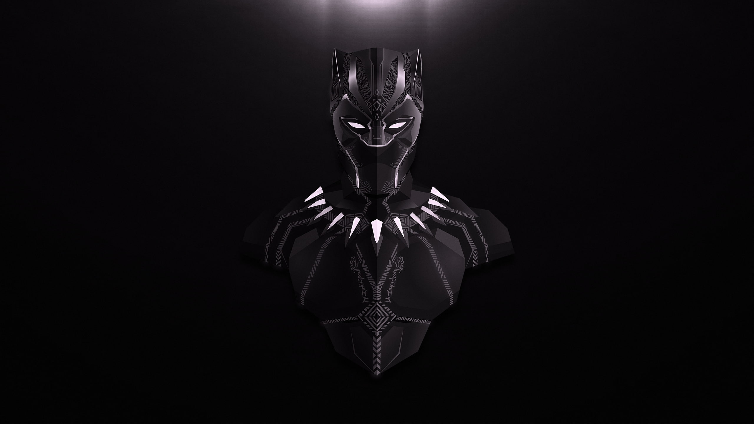 artist, behance, minimalist, super heroes, artwork, black panther, 2K, digital art, minimalism, hd, HD Wallpaper