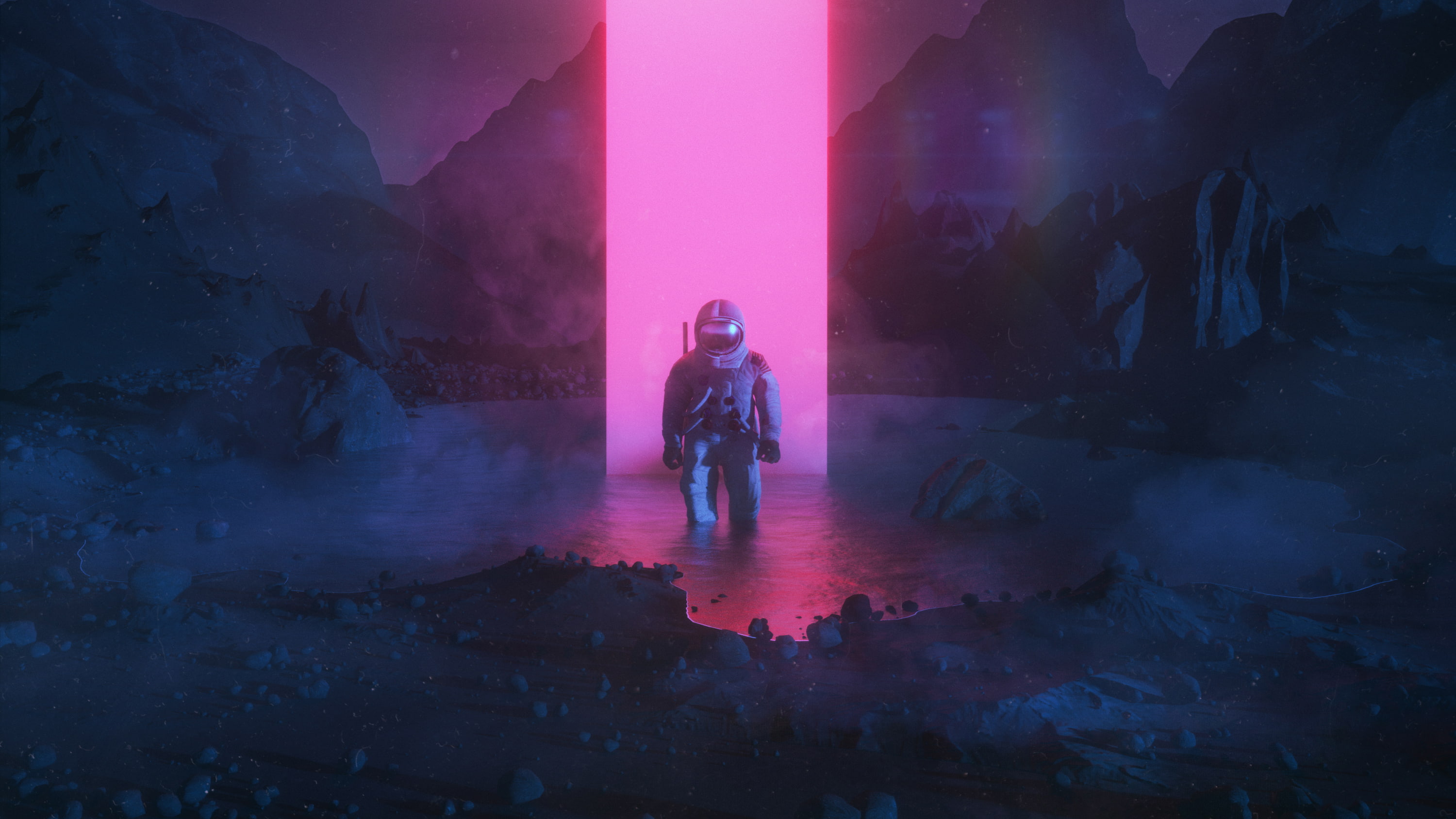 4k, graphics, astronaut, artwork, hd, artist, 2K, digital art, behance, HD Wallpaper