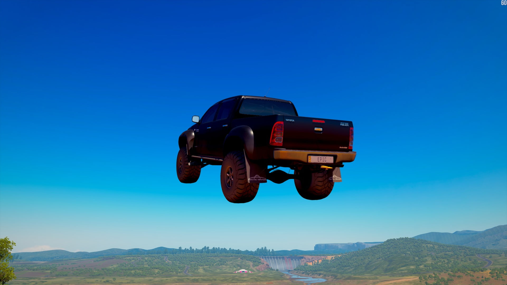 Xbox One, sky, landscape, toyota hilux, Microsoft, Master Race, beauty in nature, mountain, camera - photographic equipment, screen shot, technology, travel, HD Wallpaper