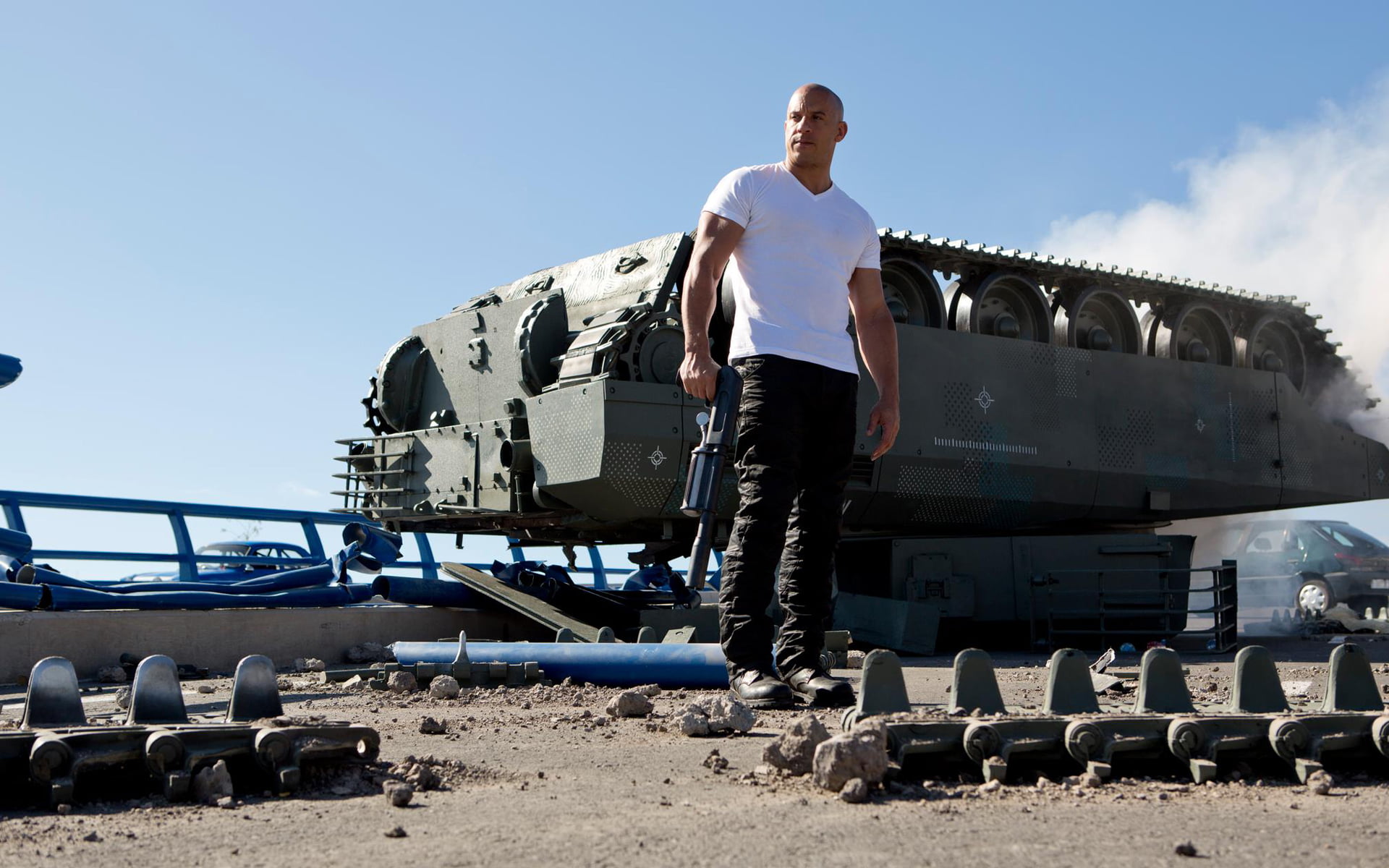 lifestyles, s, pants, nature, sky, VIN Diesel, mode of transportation, full length, sunlight, one Person, shirt, the film, adult, land vehicle, Dominic Toretto, HD Wallpaper