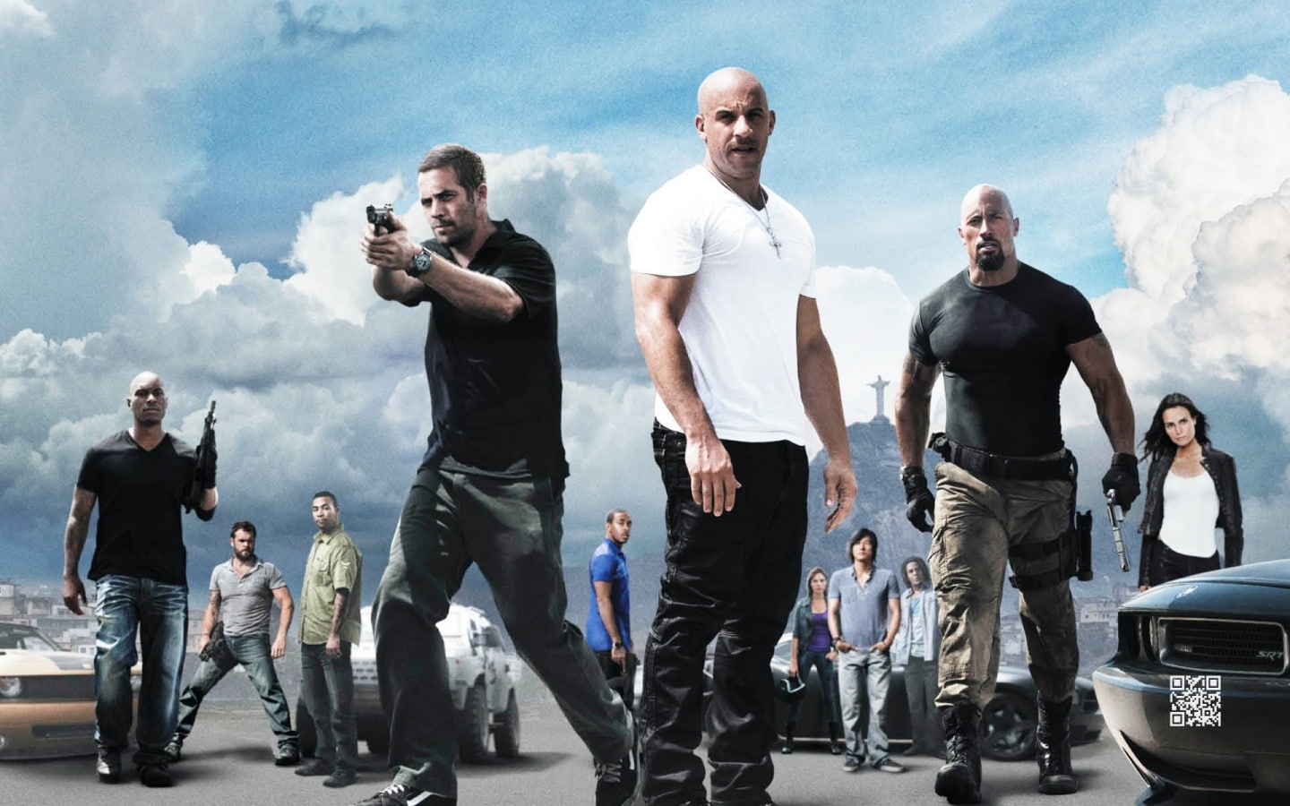 furious, paul, diesel, movies, fast, johnson, 720P, vin, dwayne, walker, HD Wallpaper