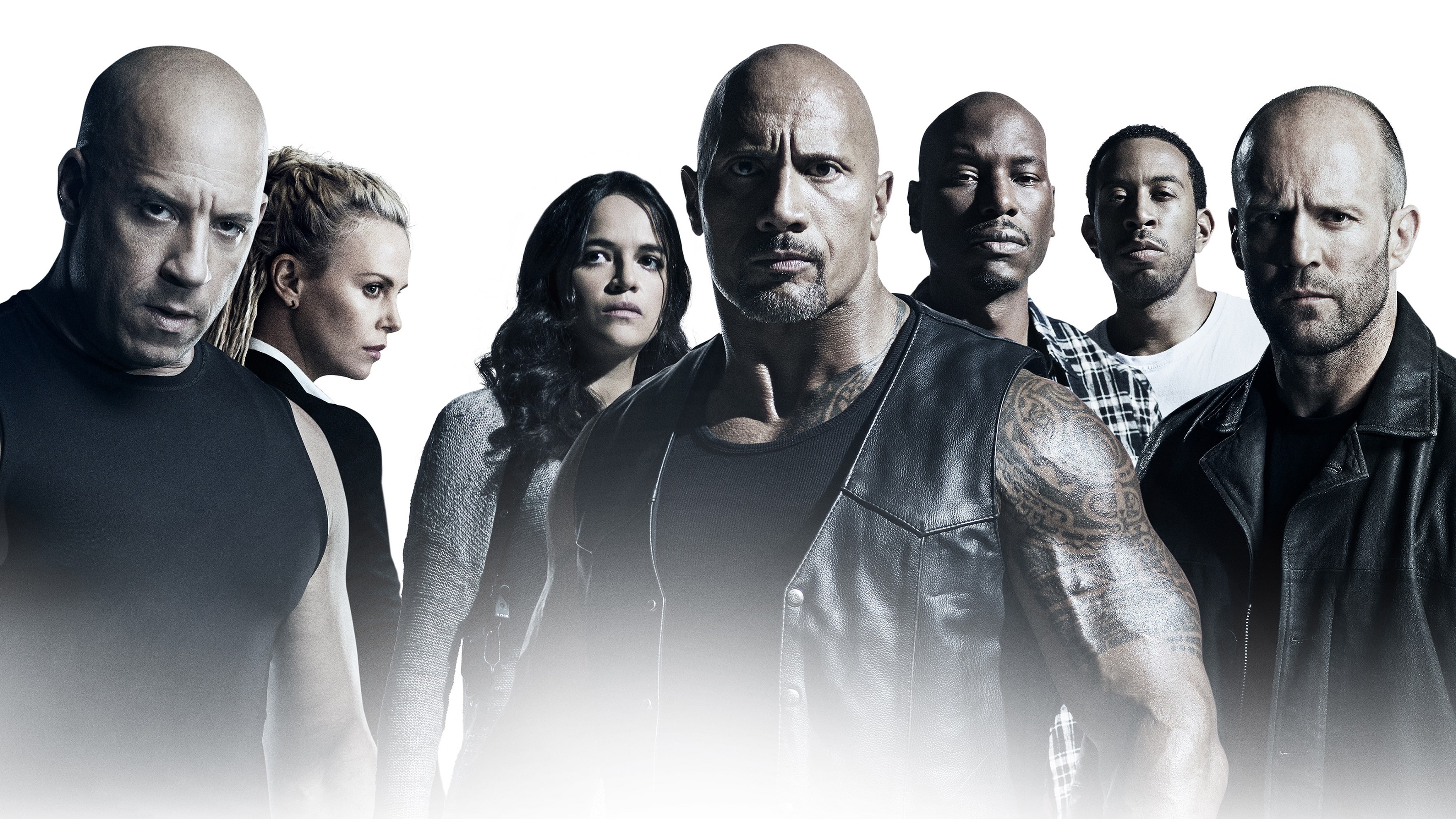 young adult, multiple image, studio shot, men, white background, adult, mid adult men, 2K, males, human face, Charlize Theron, people, Jason Statham, The Fate of the Furious, HD Wallpaper