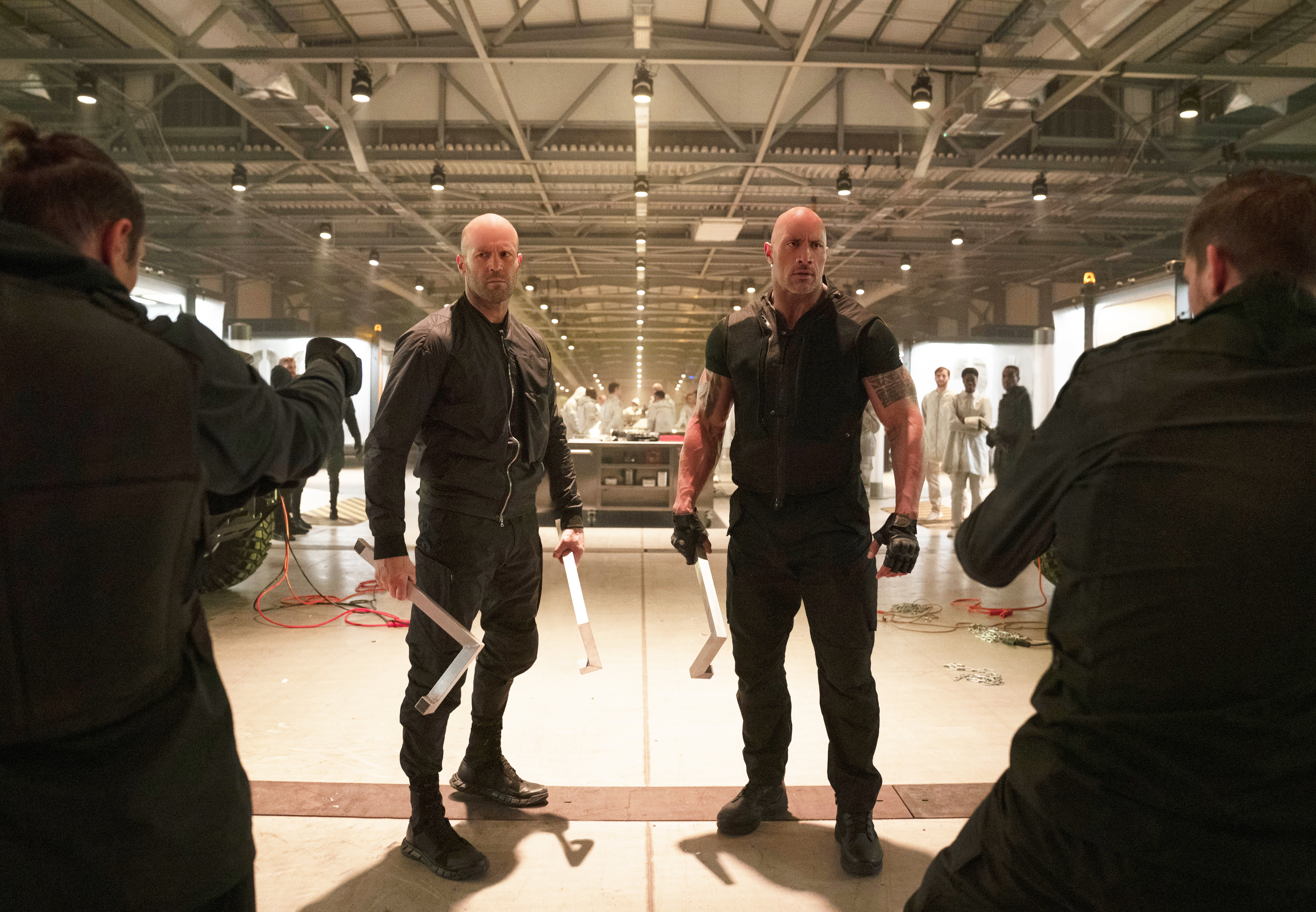 Deckard Shaw, Luke Hobbs, Fast and Furious Presents: Hobbs and Shaw, Jason Statham, Fast and Furious, Dwayne Johnson, 5K, HD Wallpaper