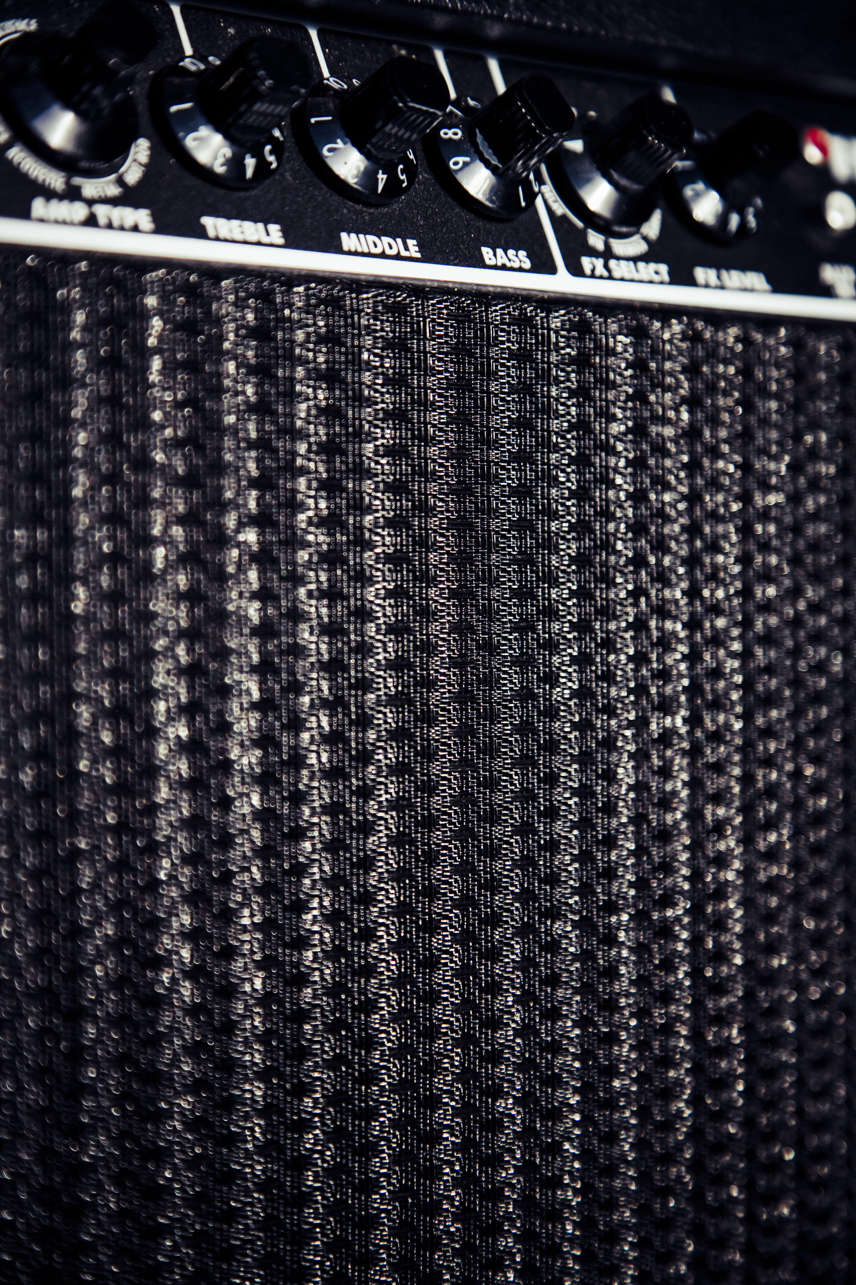selective focus, textile, equipment, large group of objects, sound control, light, multiplier, industry, amplifier, backgrounds, lights, no people, for sale, Phone HD Wallpaper