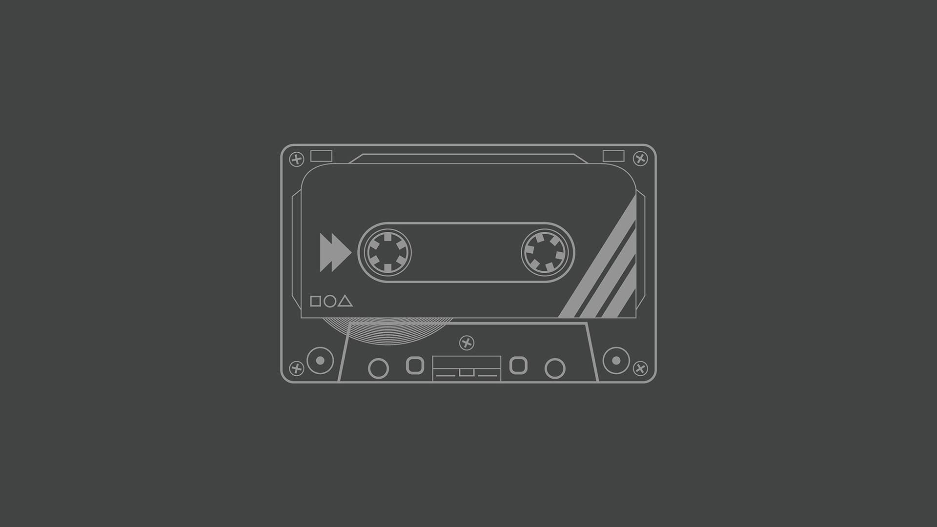 hd, tape, casette, magnetic, 1080P, grey, music, wind, HD Wallpaper