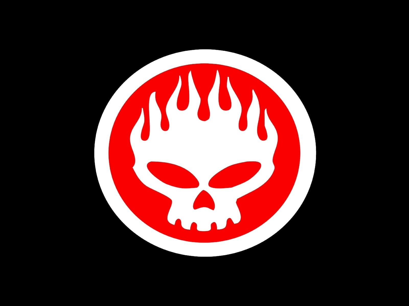 symbol, the offspring, 720P, background, circle, fire, HD Wallpaper