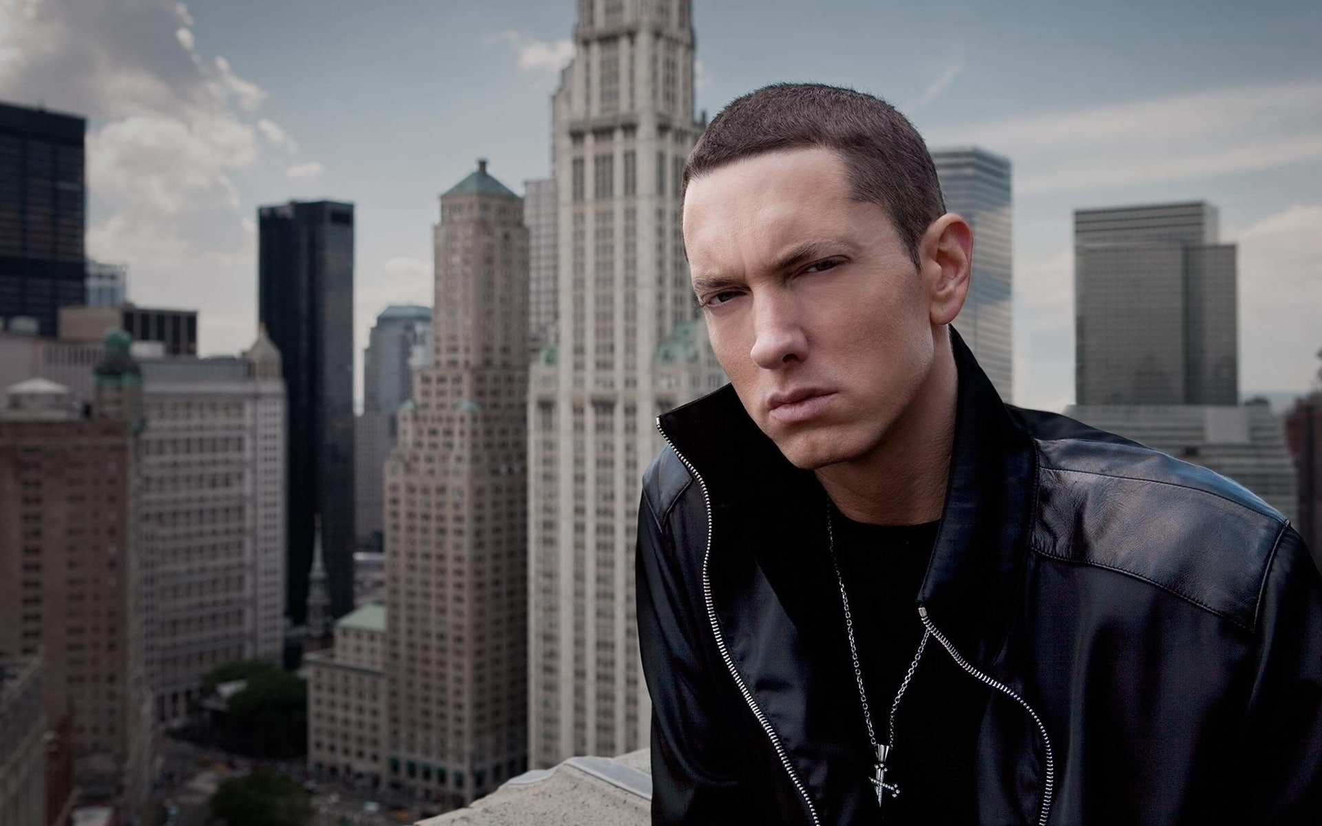 man, look, young men, rapper, eminem, 1080P, close, HD Wallpaper