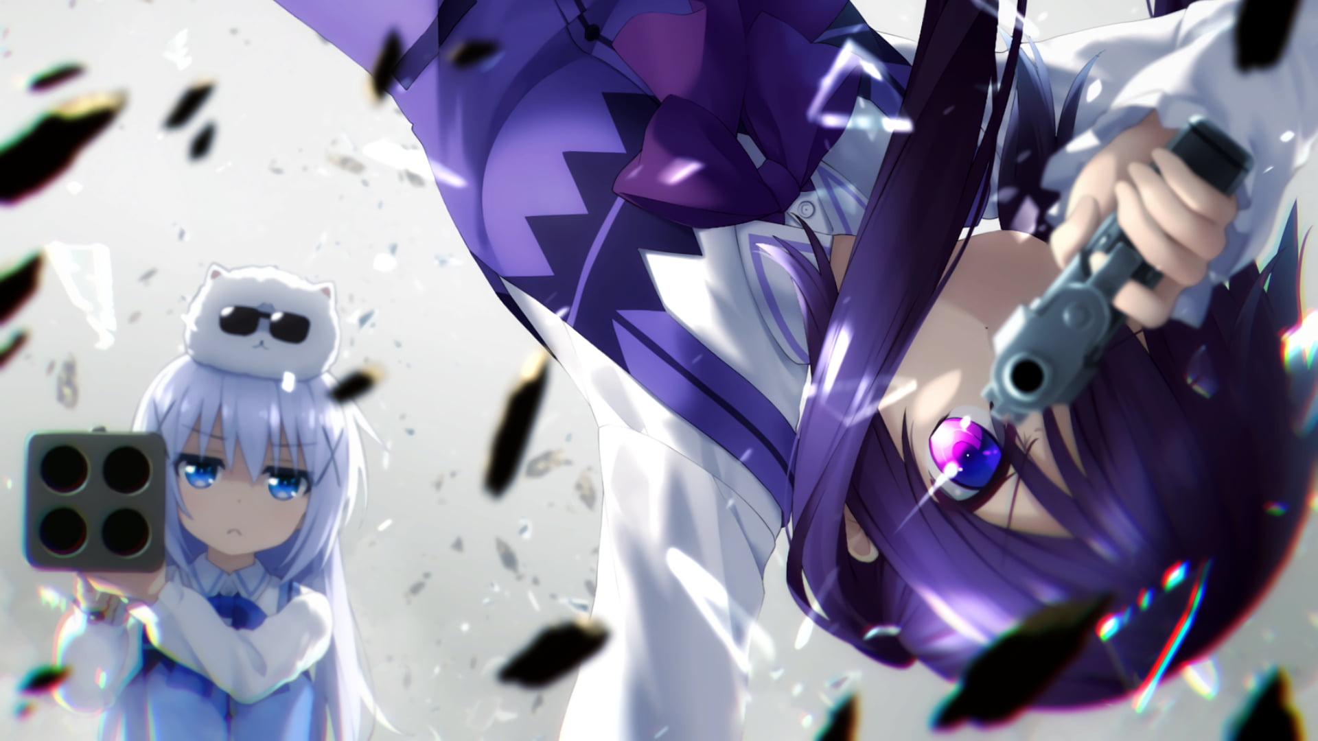 arts culture and entertainment, illustration, female, Tedeza Rize, selective focus, human representation, indoors, studio shot, Gochuumon wa Usagi Desu ka?, HD Wallpaper