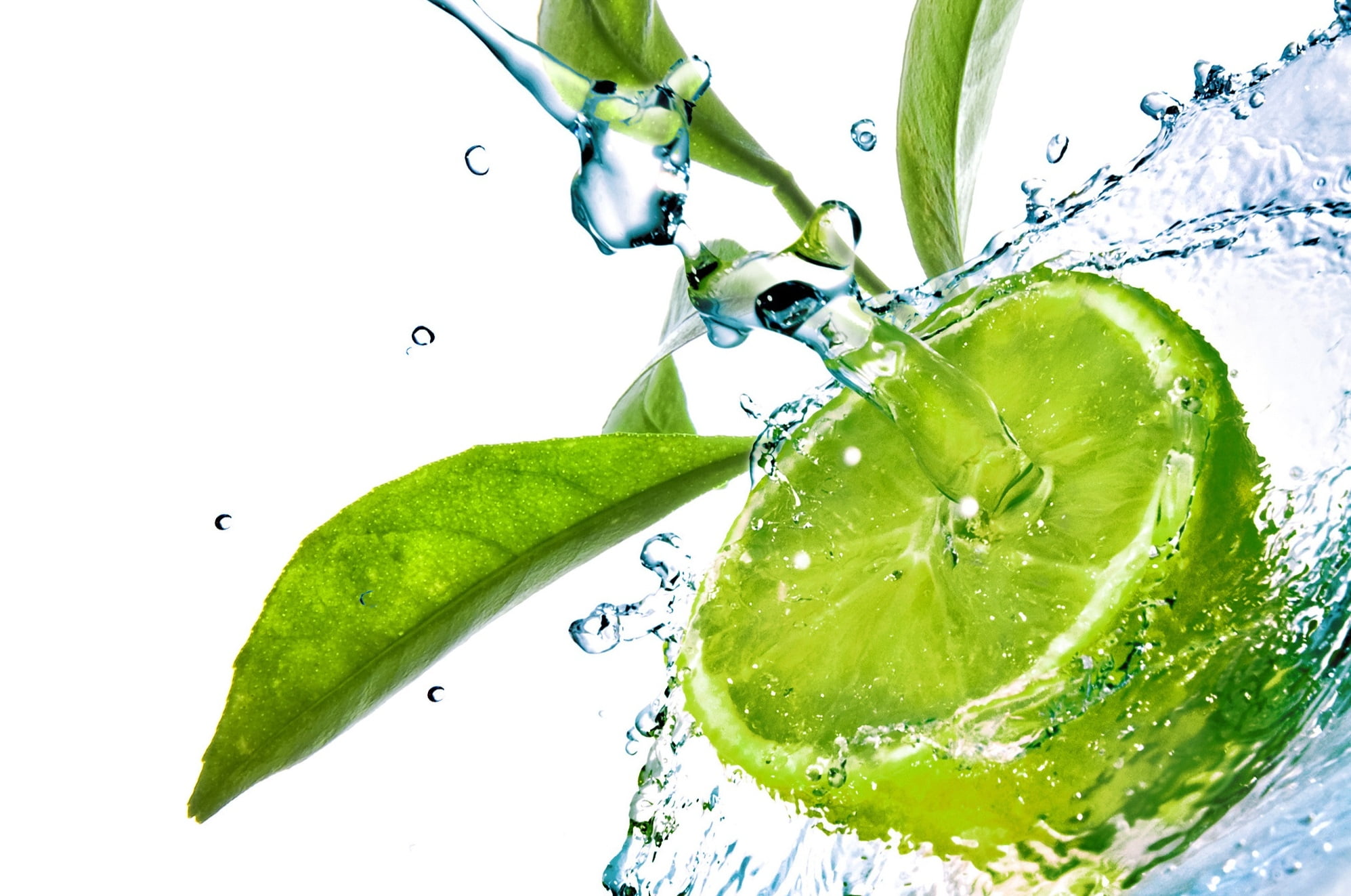 studio shot, liquid, transparent, 1080P, lemon, ripe, white, motion, slice, freshness, close-up, food, lime, food And Drink, isolated, healthy Eating, HD Wallpaper