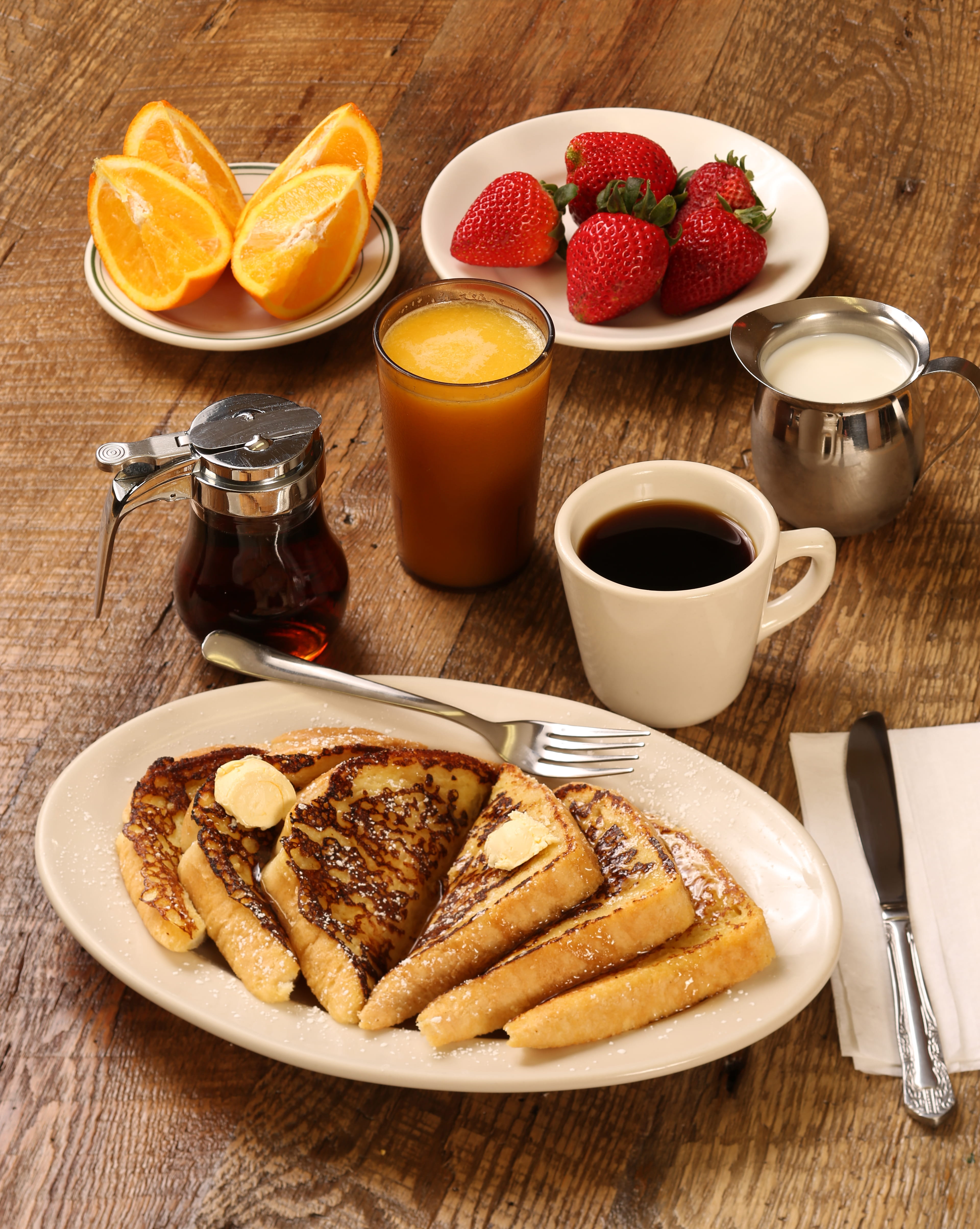 dessert, pancakes, food and drink, 4K, strawberries, united states, toast, indoors, coffee - drink, french toast, flora, bread, creme, kitchen utensil, Phone HD Wallpaper