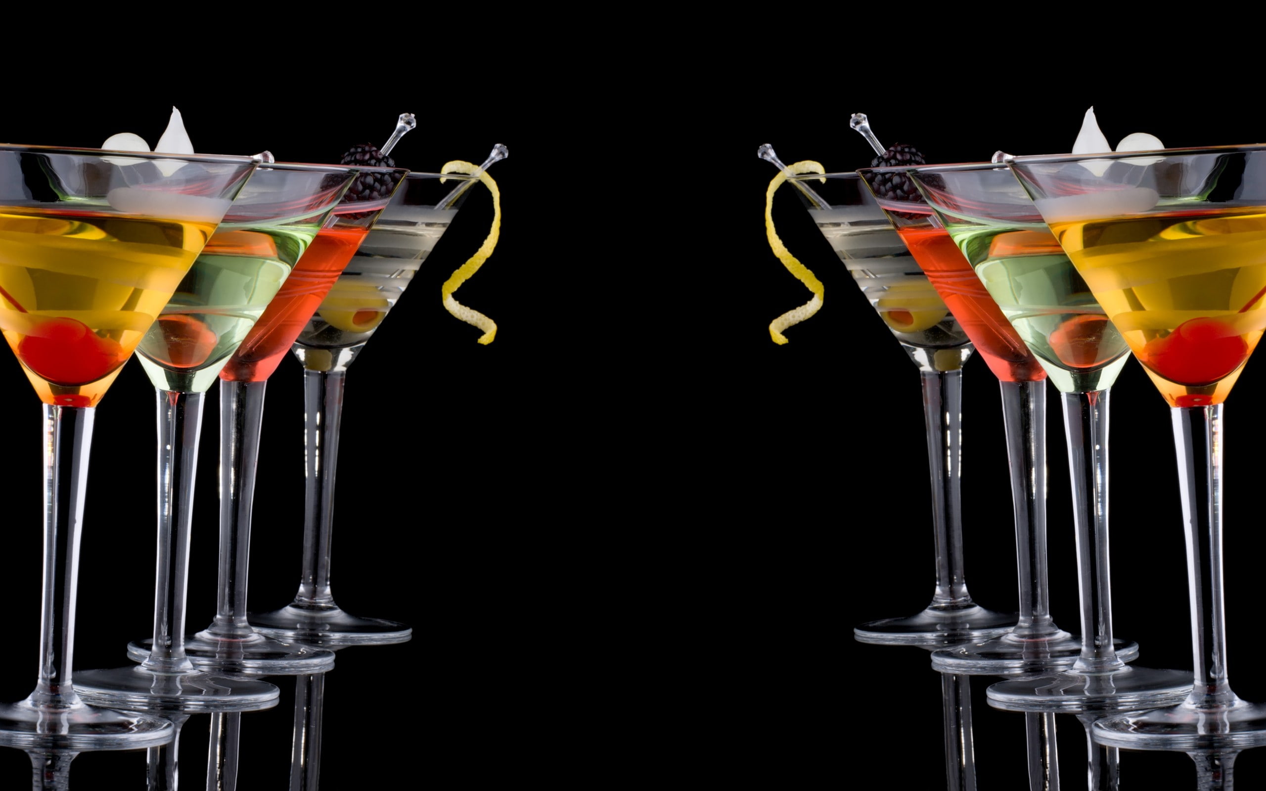 drinking glass, drink, 2K, cocktails, HD Wallpaper
