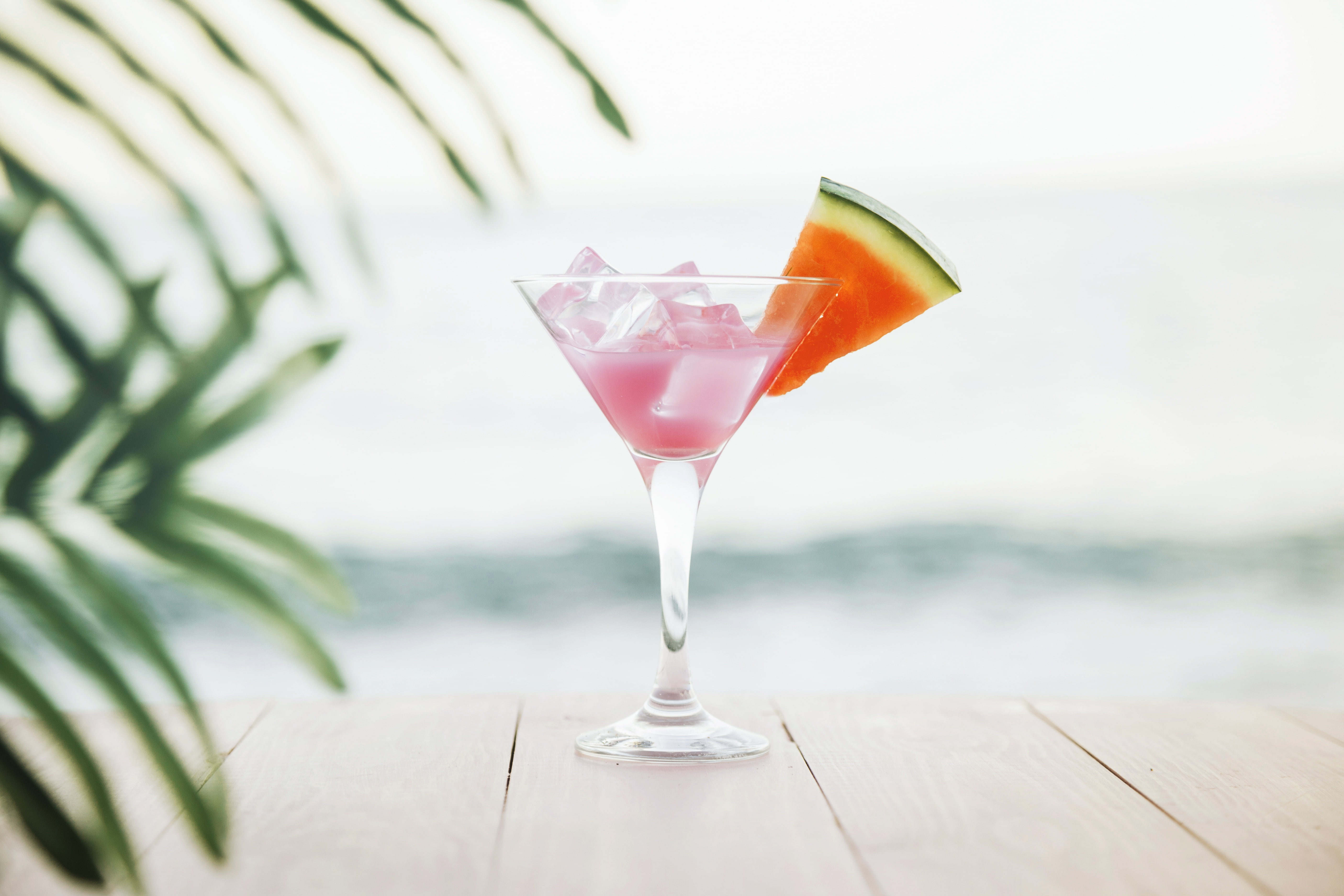 sea, summer, sand, stay, watermelon, vacation, 5K, drink, fresh, tropical, cocktail, beach, HD Wallpaper