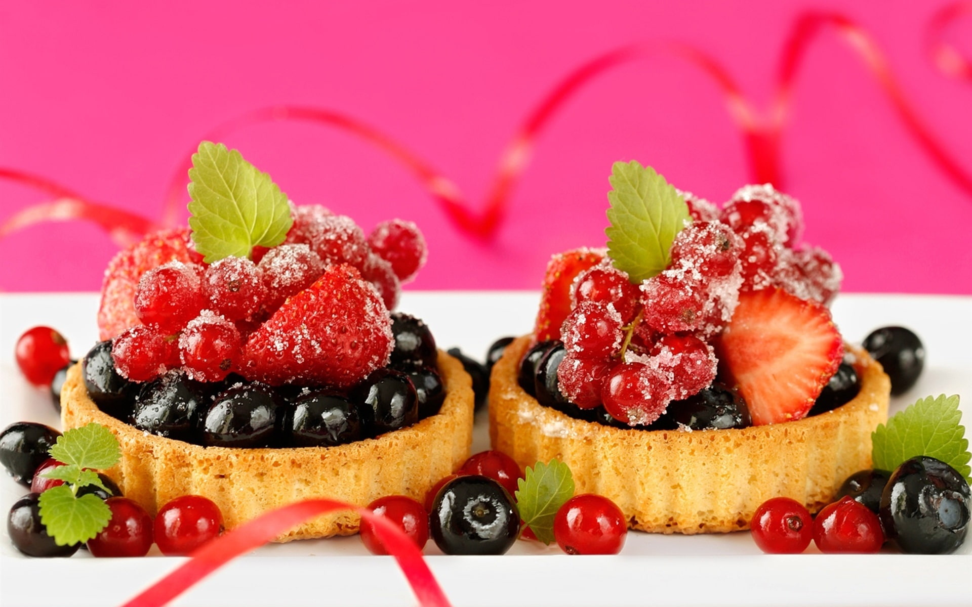 Cakes, Dessert, Strawberries, Fruit, Blackberries, 1080P, Berries, HD Wallpaper