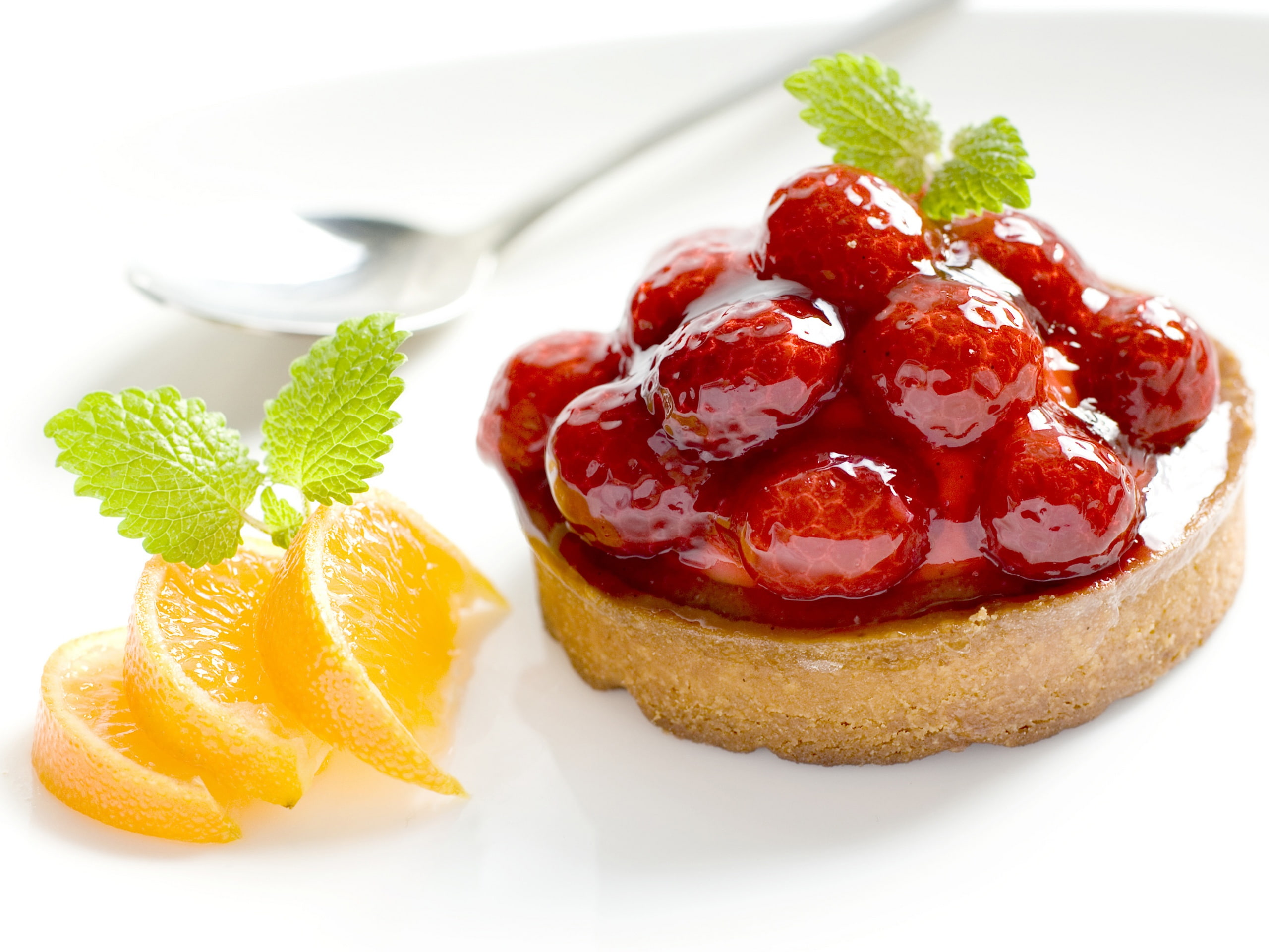 slices, Orange, Fruit, strawberry, bread, Desserts, lemon, toppings, jam, sliced, 2K, HD Wallpaper
