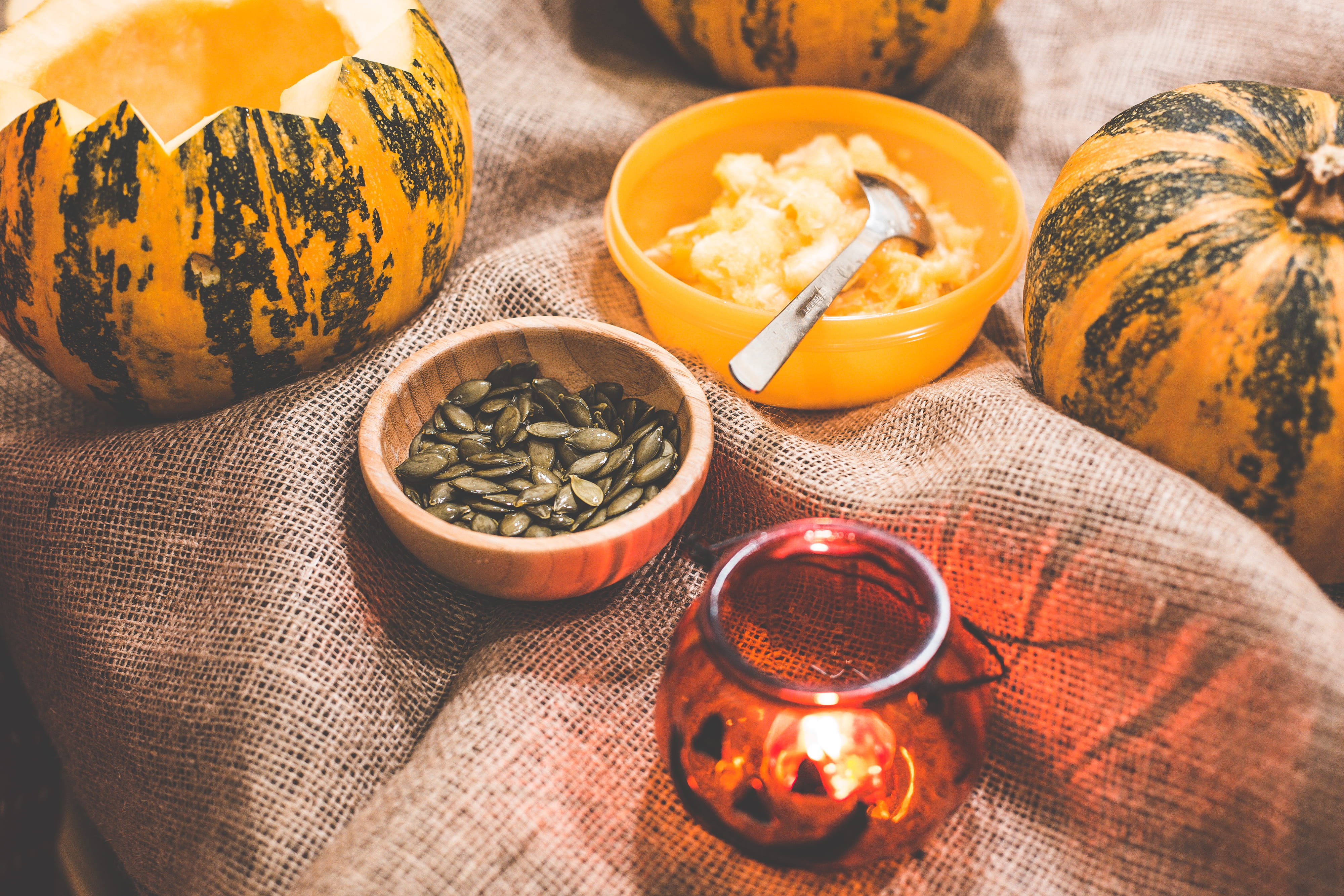 happy halloween, indoors, food and drink, no people, hot drink, season, wood - Material, seeds, nature, table, preparing, candle holder, cultures, healthy lifestyle, HD Wallpaper
