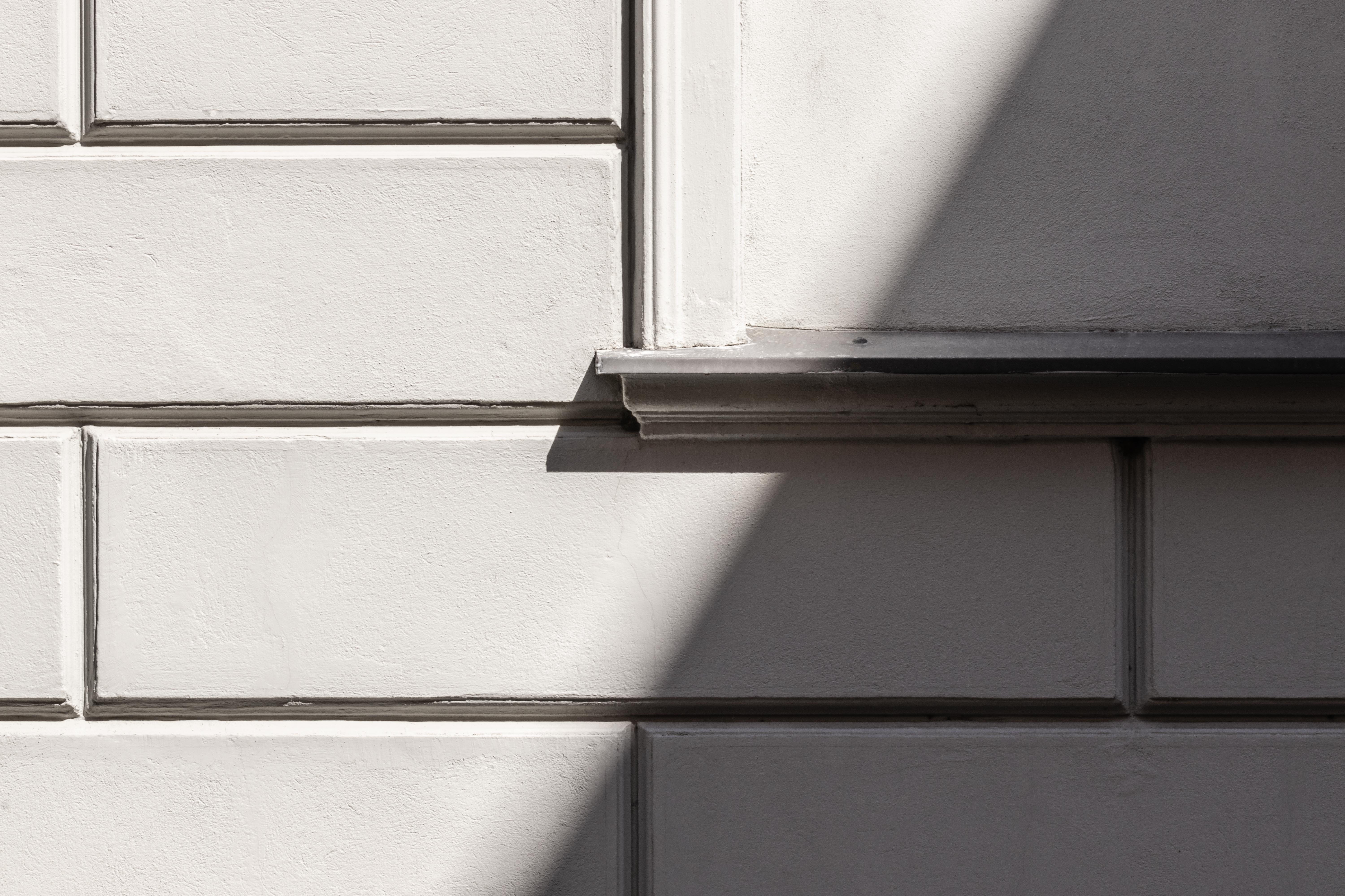 handrail, white color, building, white space, poland, built structure, day, window, shadow, diagonal, architecture, building exterior, sunlight, wrocław, HD Wallpaper