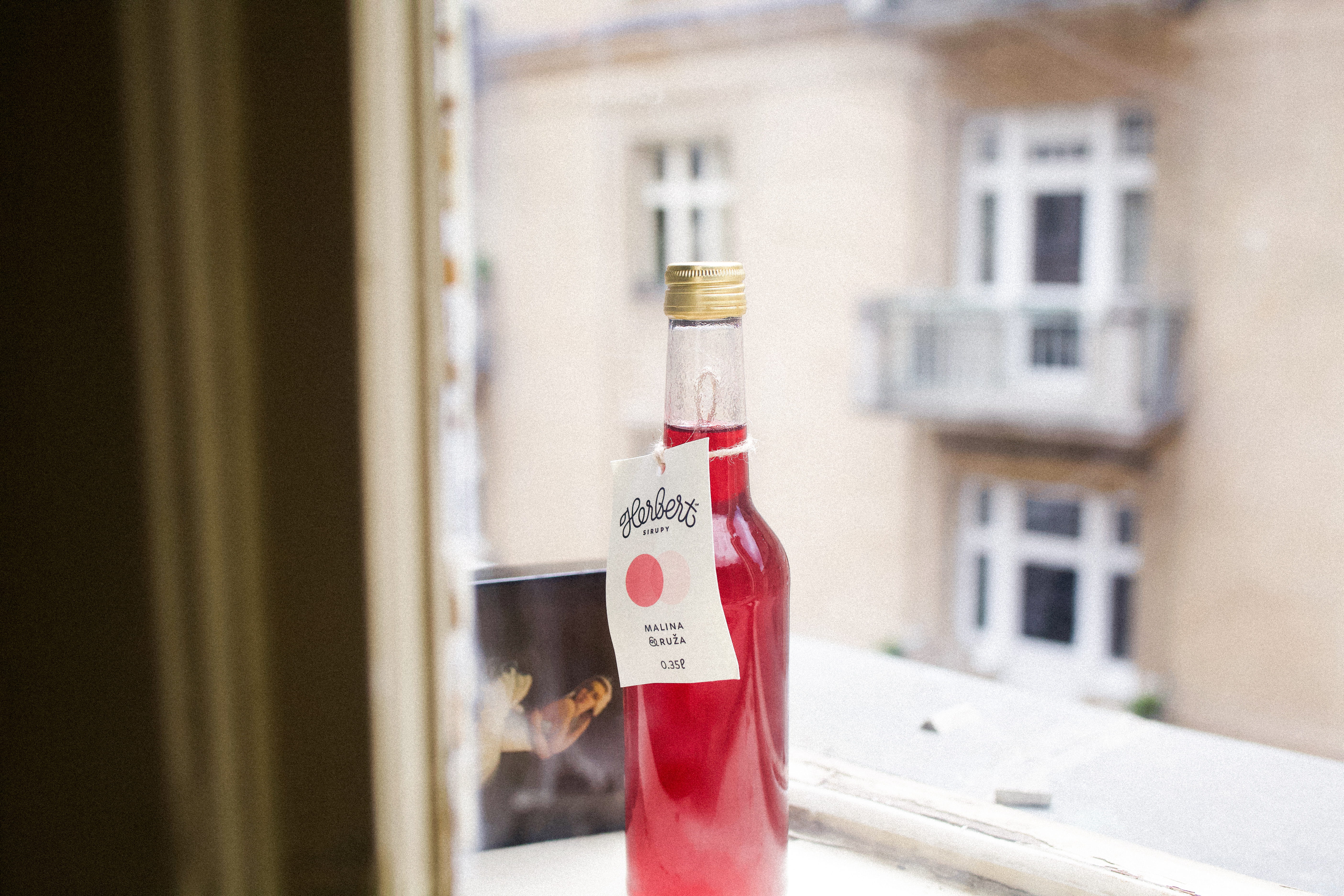 beer bottle, human, window, slovakia, sirup, healthcare and medicine, pink bottle, no people, homemade, pink syrup, herbert, still life, beverage, indoors, HD Wallpaper