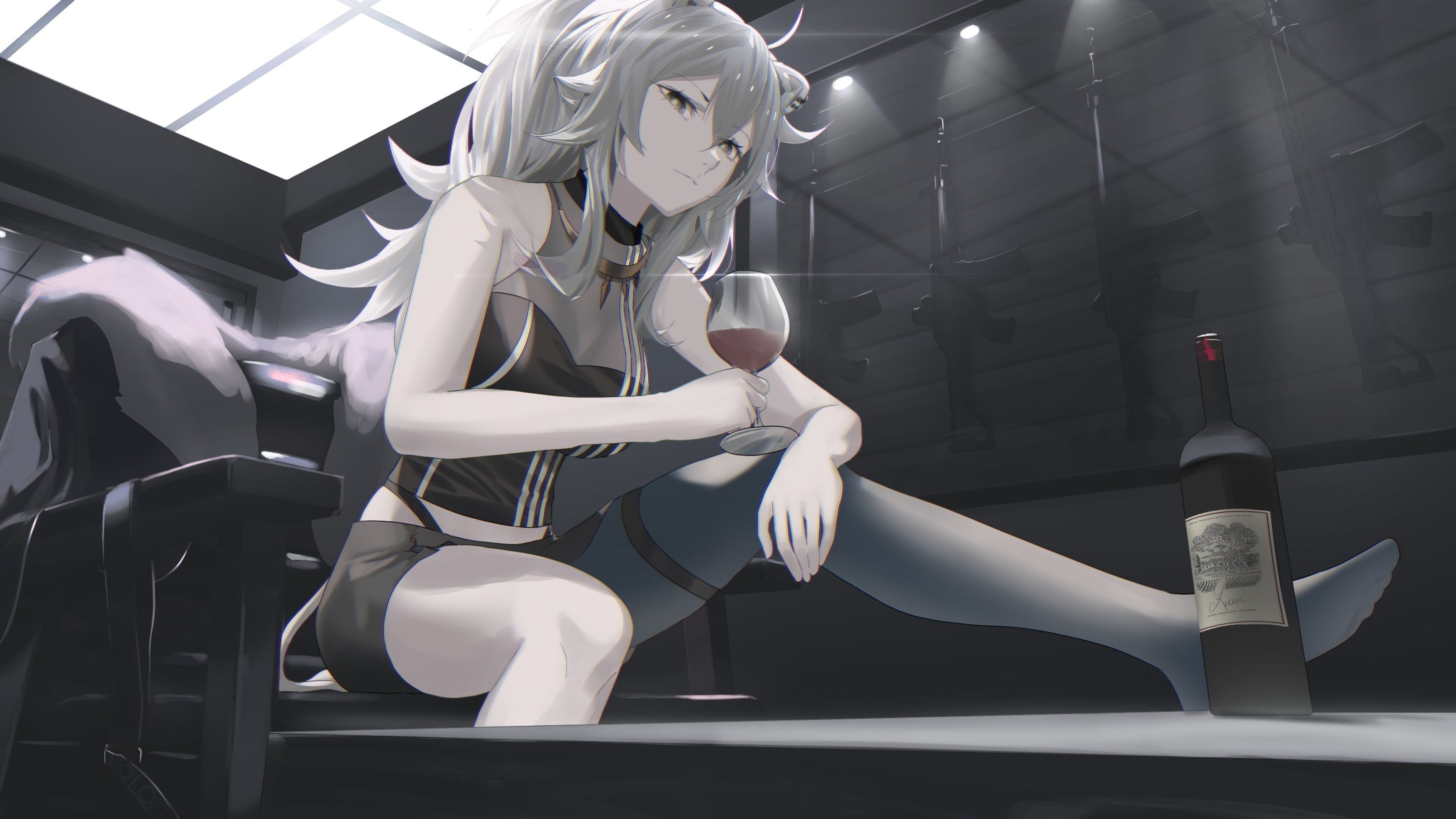 Shishiro Botan, 4K, Hololive, lion, HD Wallpaper