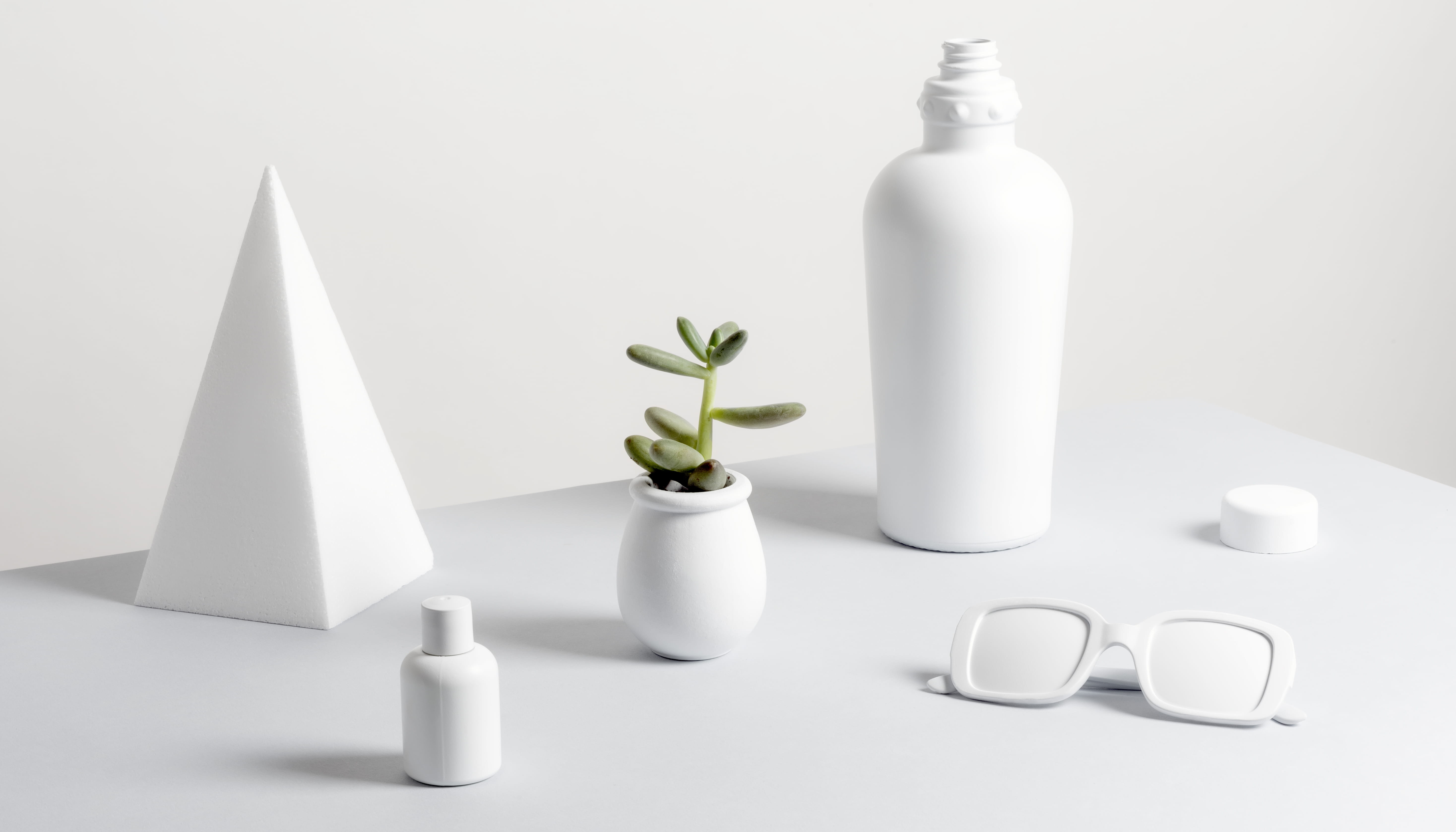 plant part, bud, milk bottle, beauty, food and drink, wellbeing, grey, indoors, food, vase, blossom, nature, shape, group of objects, white color, no people, HD Wallpaper