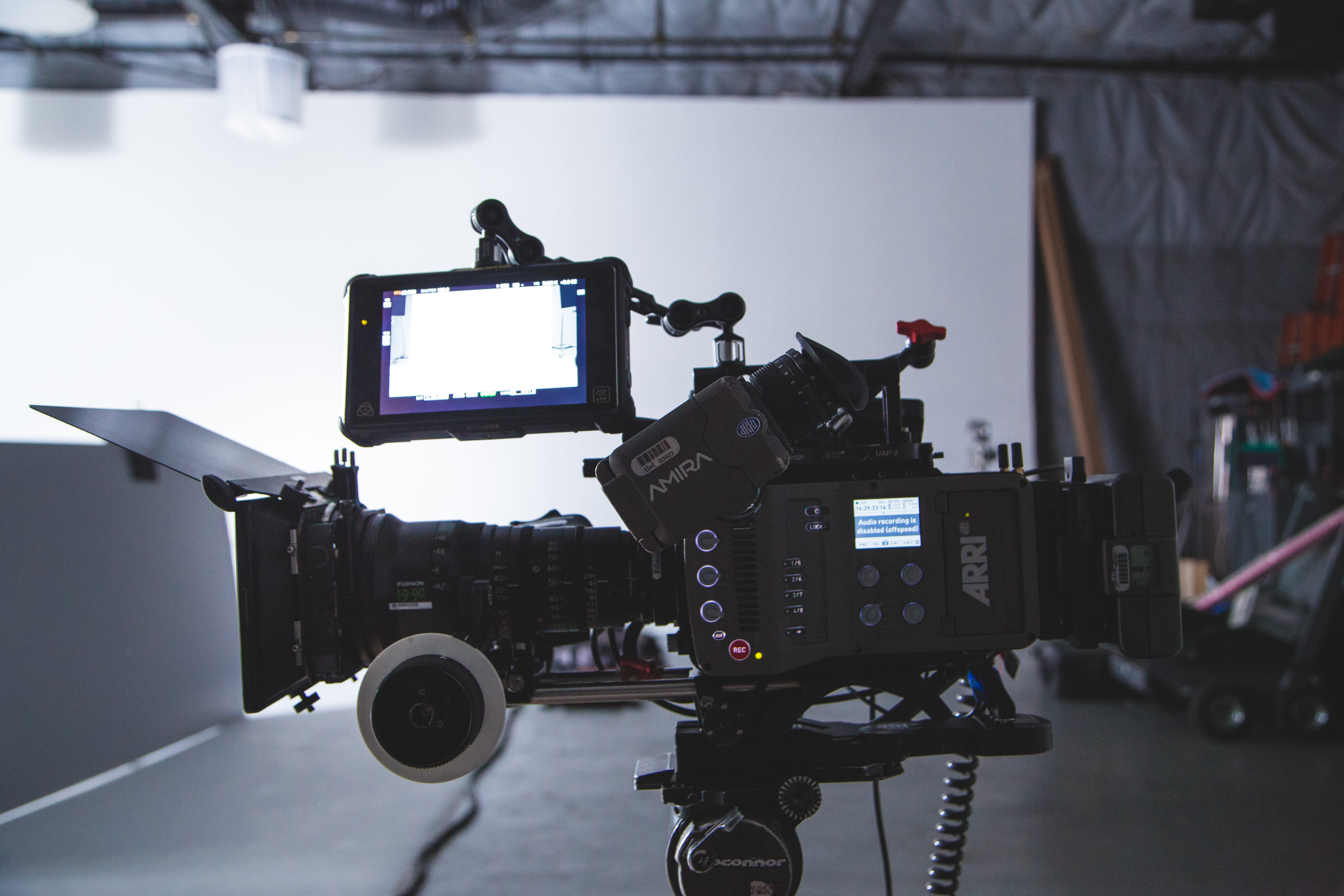 media equipment, arri, photographic equipment, television industry, 5K, film, fujinon, camera, focus on foreground, home video camera, coolrig, amira, HD Wallpaper