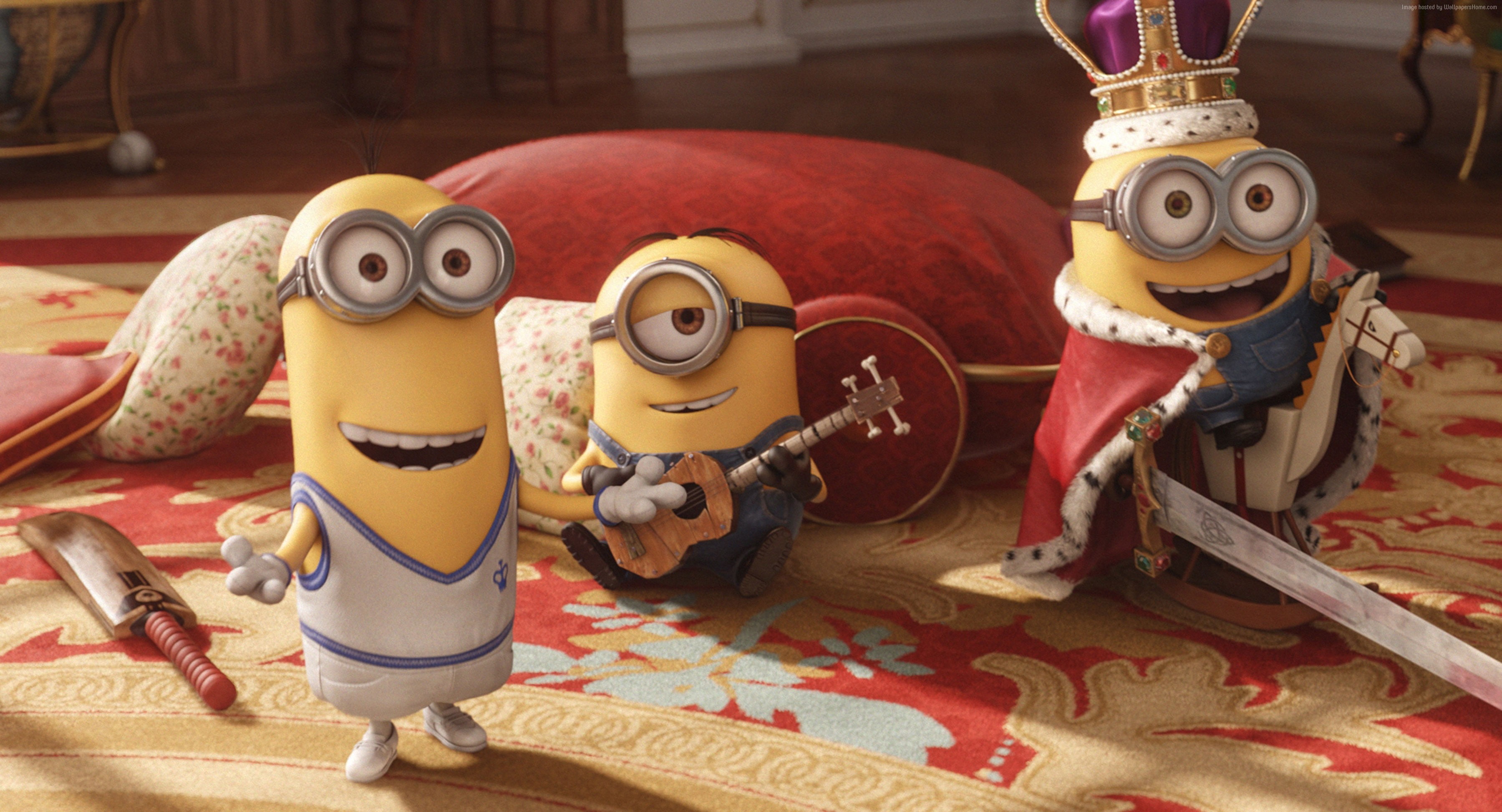 cartoon, 2K, Best Animation Movies of 2015, Minions, HD Wallpaper