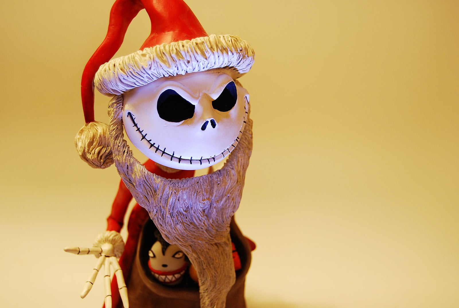 The Nightmare Before Christmas, representation, jack, carnival - celebration event, 720P, studio shot, mask - disguise, colored background, unrecognizable person, HD Wallpaper