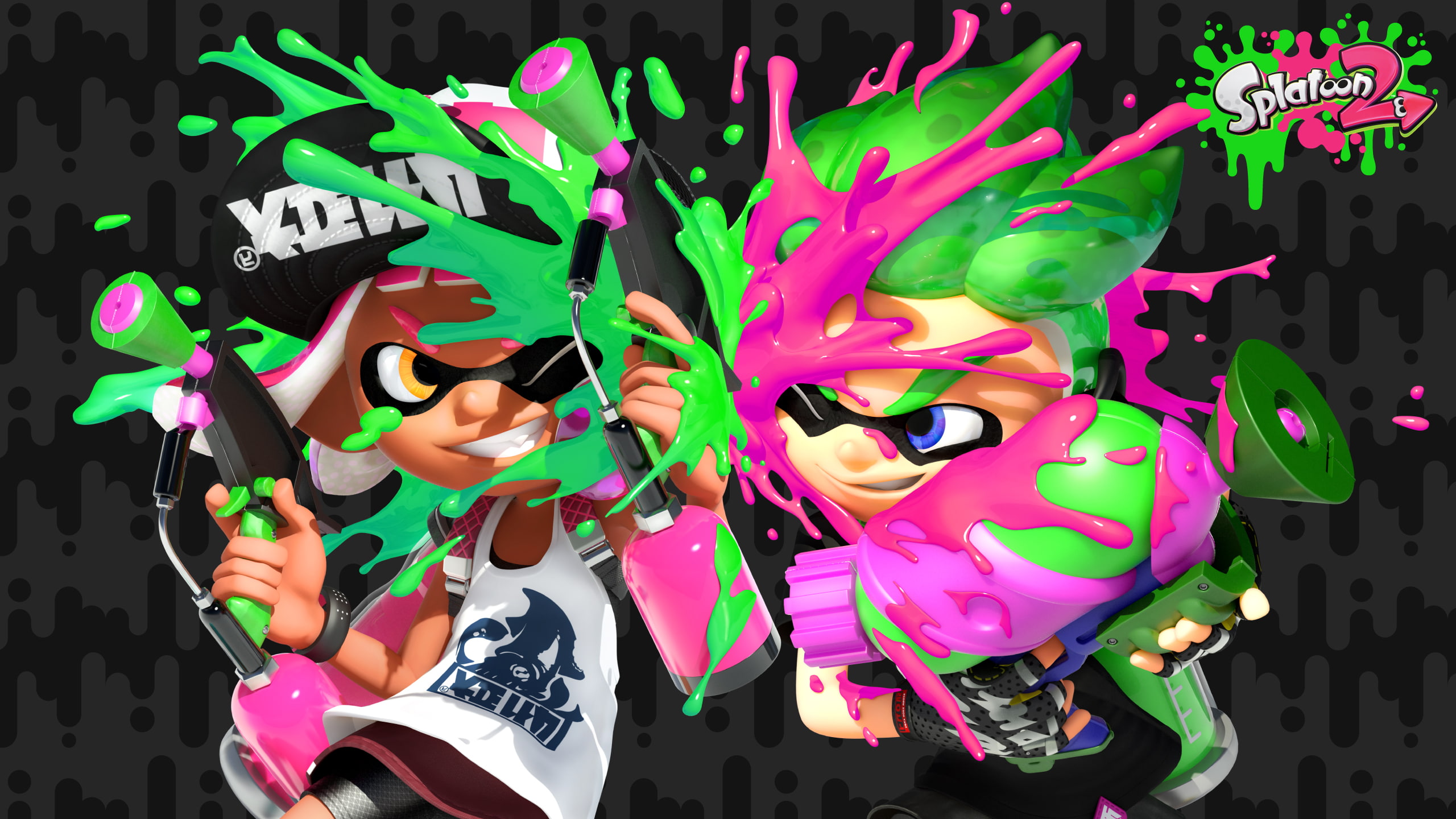 Splatoon, Splatoon 2, Nintendo, Nintendo 3DS, Nintendo Switch, video games, Club Nintendo, 2K, HD Wallpaper