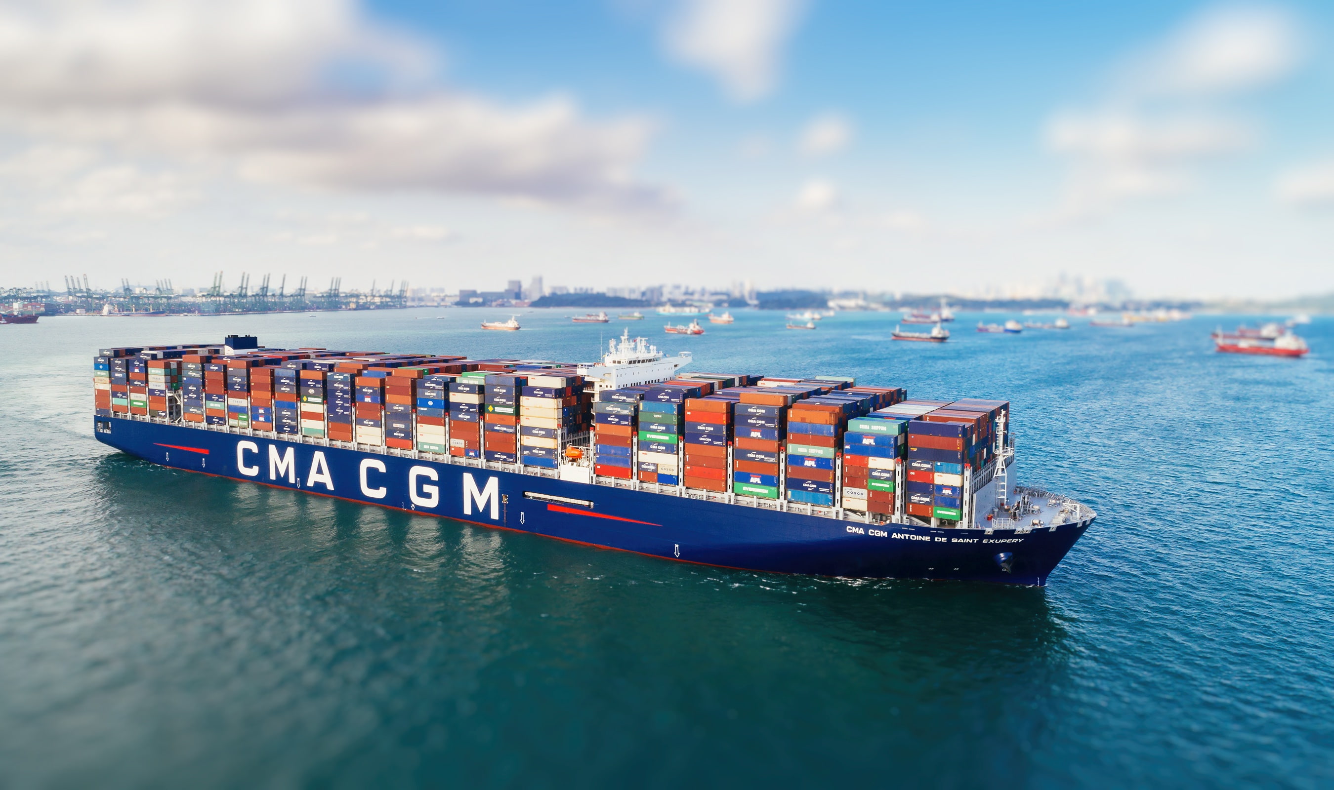 container ship, ship, 2K, vehicle, HD Wallpaper