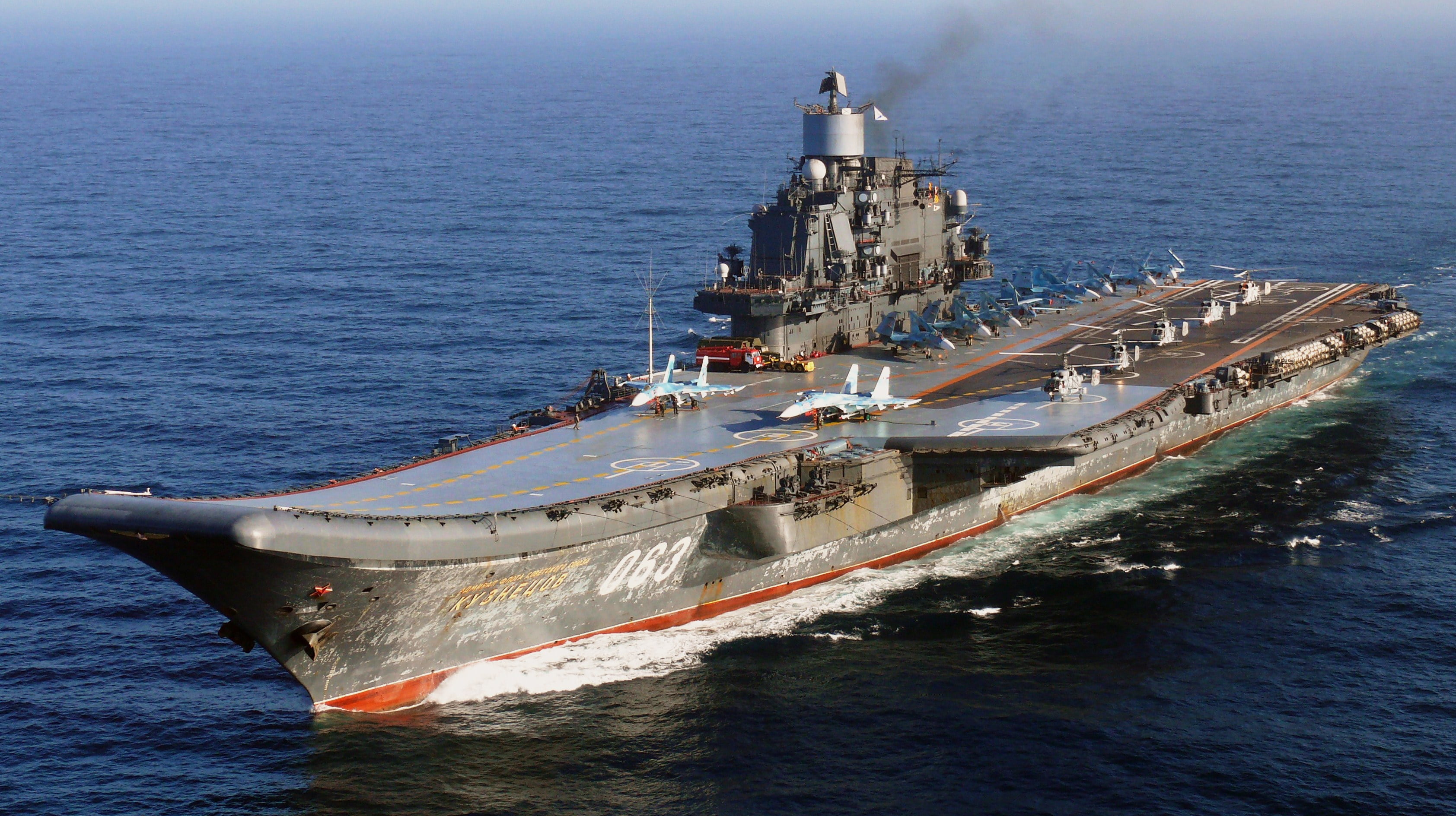 warship, 2K, marines, industry, military, freight transportation, battleship, ship, gray, " Admiral Kuznetsov", sea, army, outdoors, high angle view, nautical Vessel, HD Wallpaper