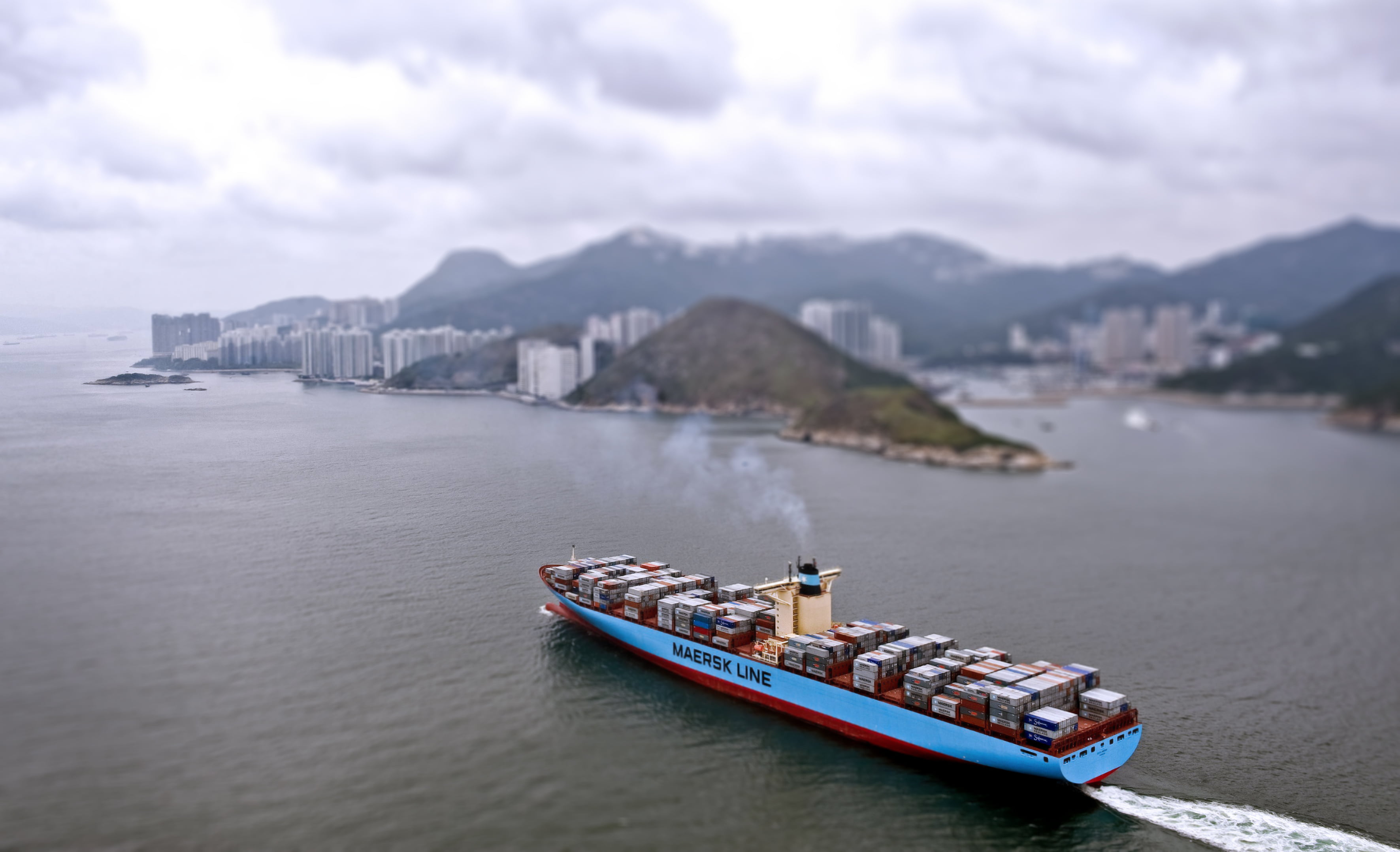 scenics - nature, beauty in nature, Cargo, mountain range, river, waterfront, mode of transportation, travel, inflatable, architecture, high angle view, HD Wallpaper