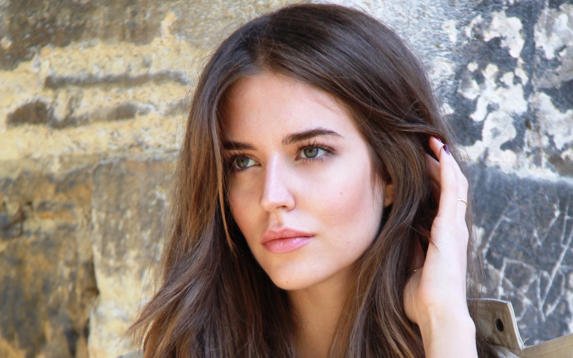 adult, day, young women, lifestyles, teenager, depression - sadness, beauty, brown hair, one person, hair, face, 1080P, real people, outdoors, adolescence, HD Wallpaper