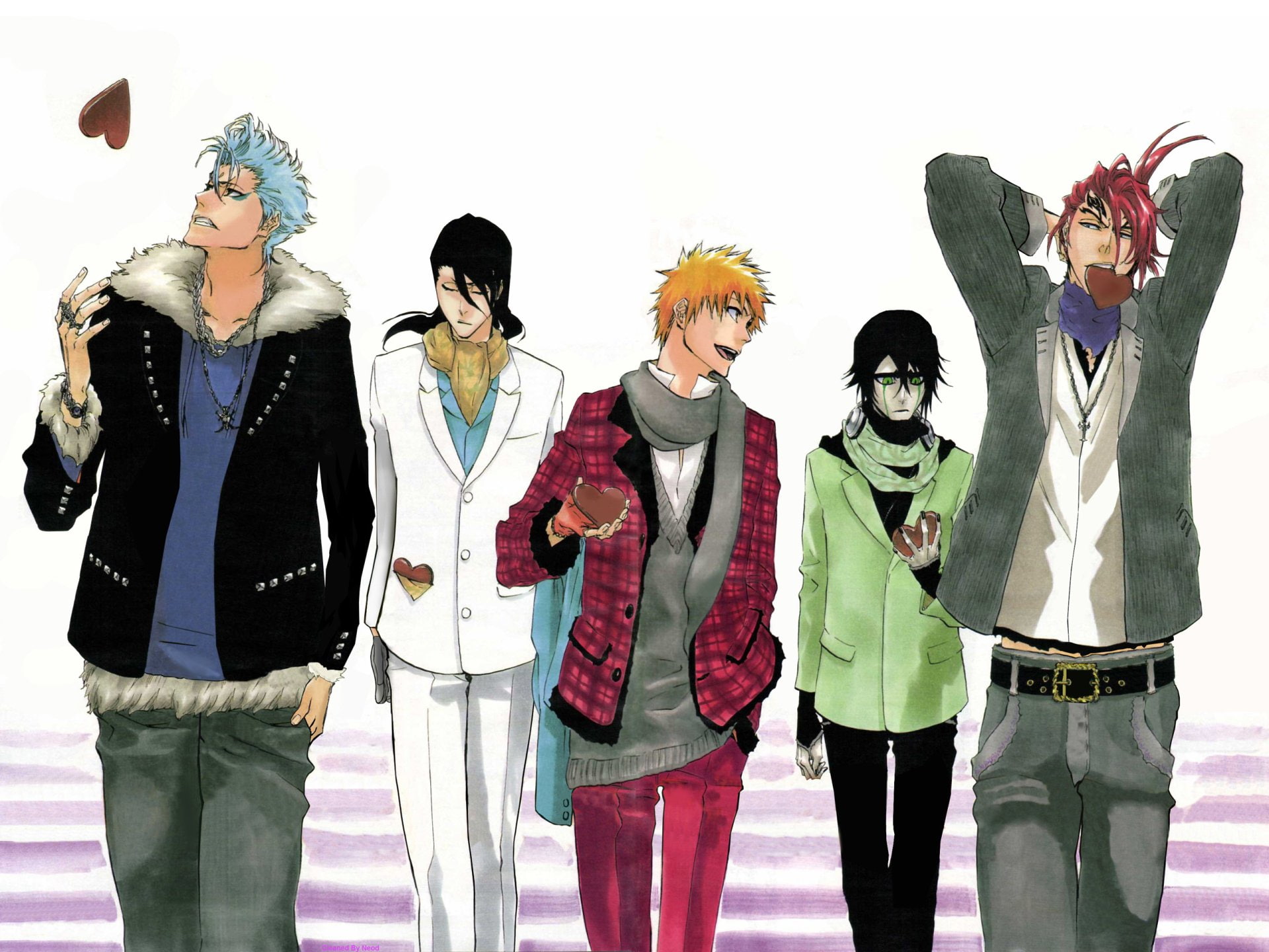 Renji Abarai, Ulquiorra Cifer, 1080P, Byakuya Kuchiki, Ichigo Kurosaki, Bleach, Grimmjow Jaegerjaquez, HD Wallpaper