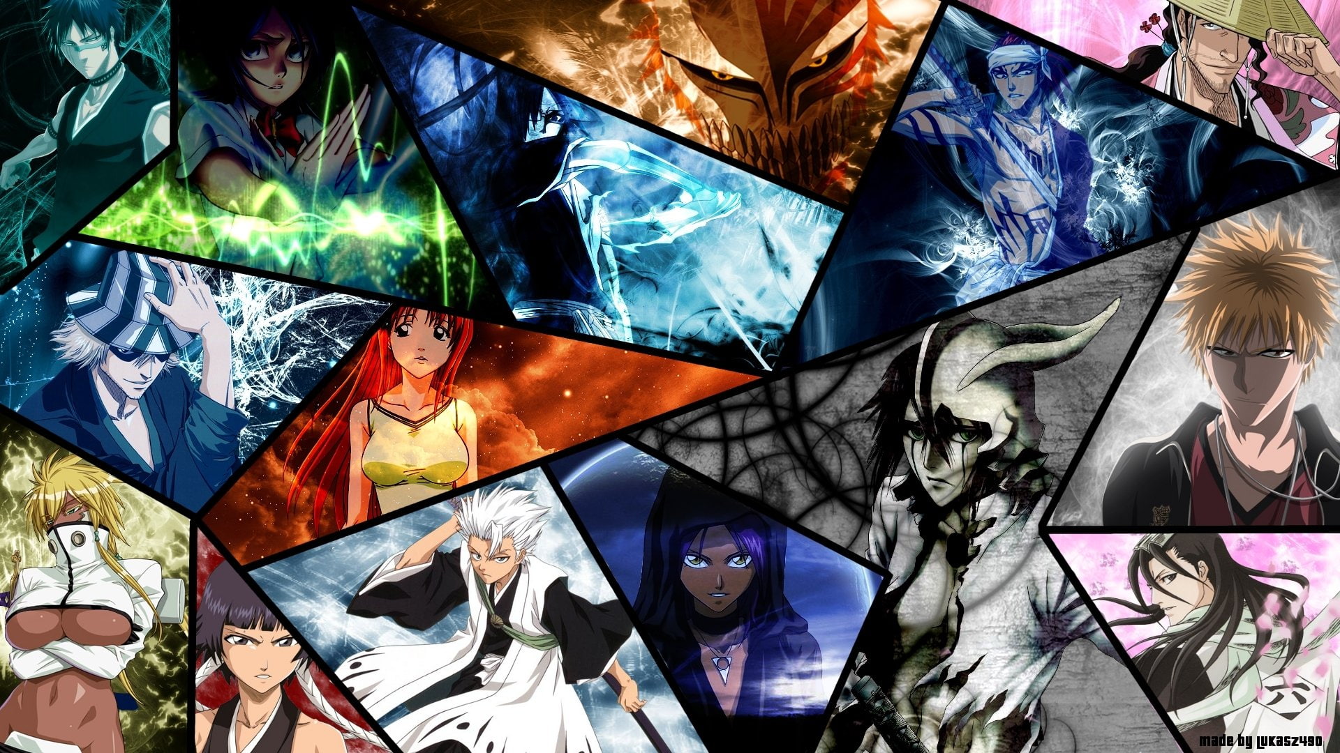 Orihime Inoue, Ulquiorra Cifer, Uryu Ishida, Hisagi Shūhei, Shunsui Kyōraku, Renji Abarai, Byakuya Kuchiki, Kisuke Urahara, Tōshirō Hitsugaya, 1080P, Bleach, HD Wallpaper