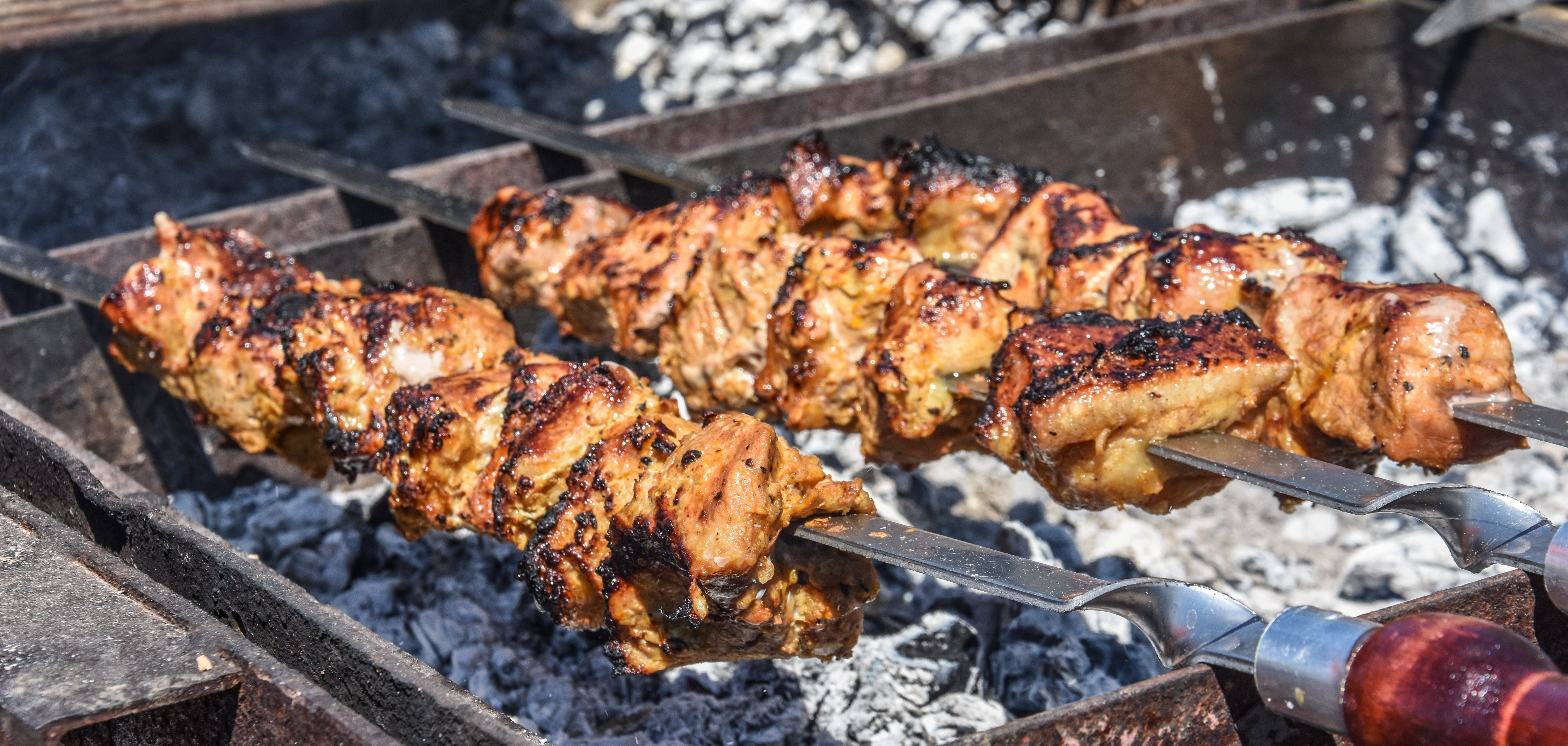 preparation, day, lunch, grill, no people, barbeque, meat, meal, photography, weekend, outdoor, pork, holiday, fire - natural phenomenon, close, barbecue grill, HD Wallpaper