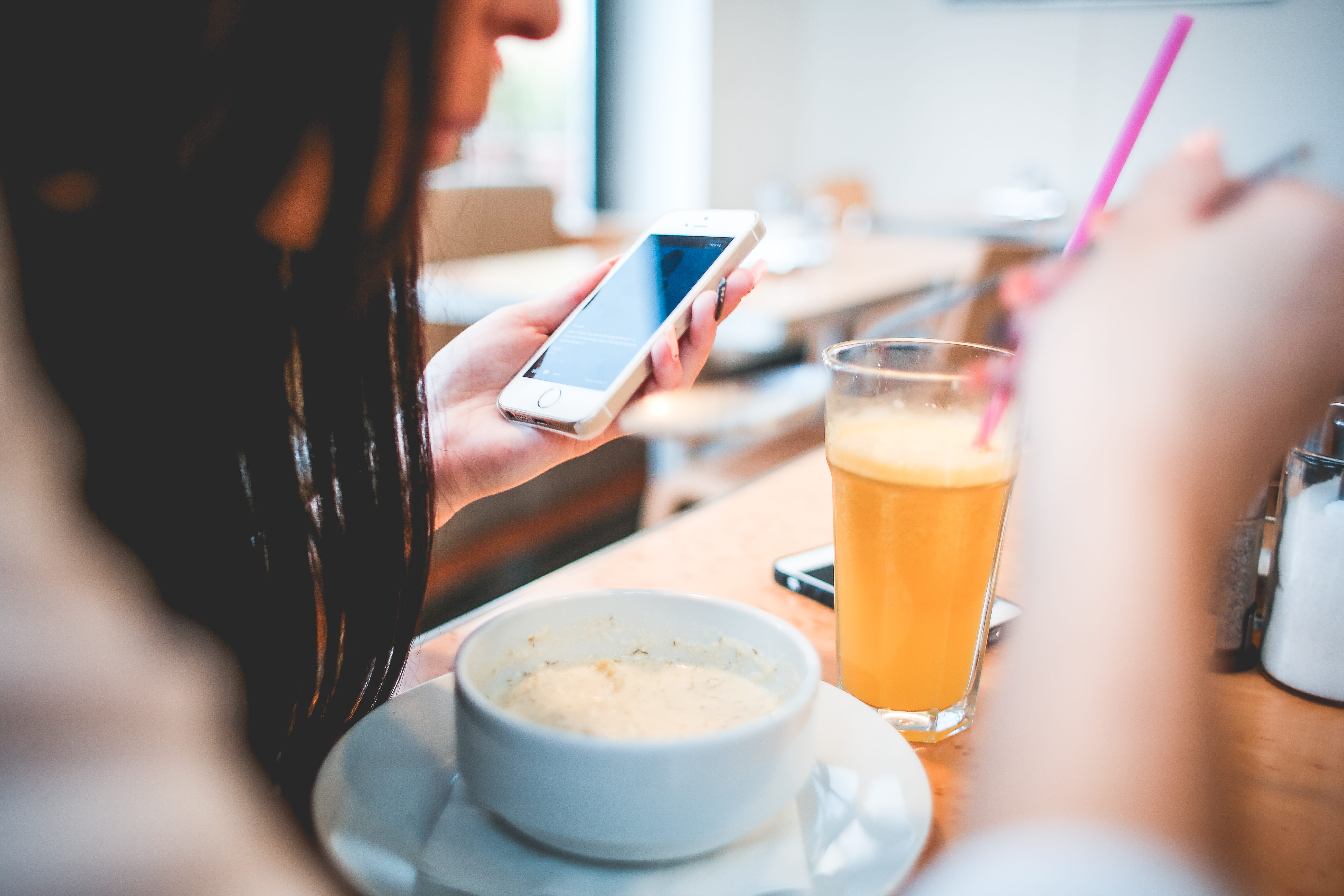 casual Clothing, adult, coffee Shop, internet, hand, glass, human body part, indoors, wireless Technology, food and drink, human hand, Lunch, females, connection, HD Wallpaper