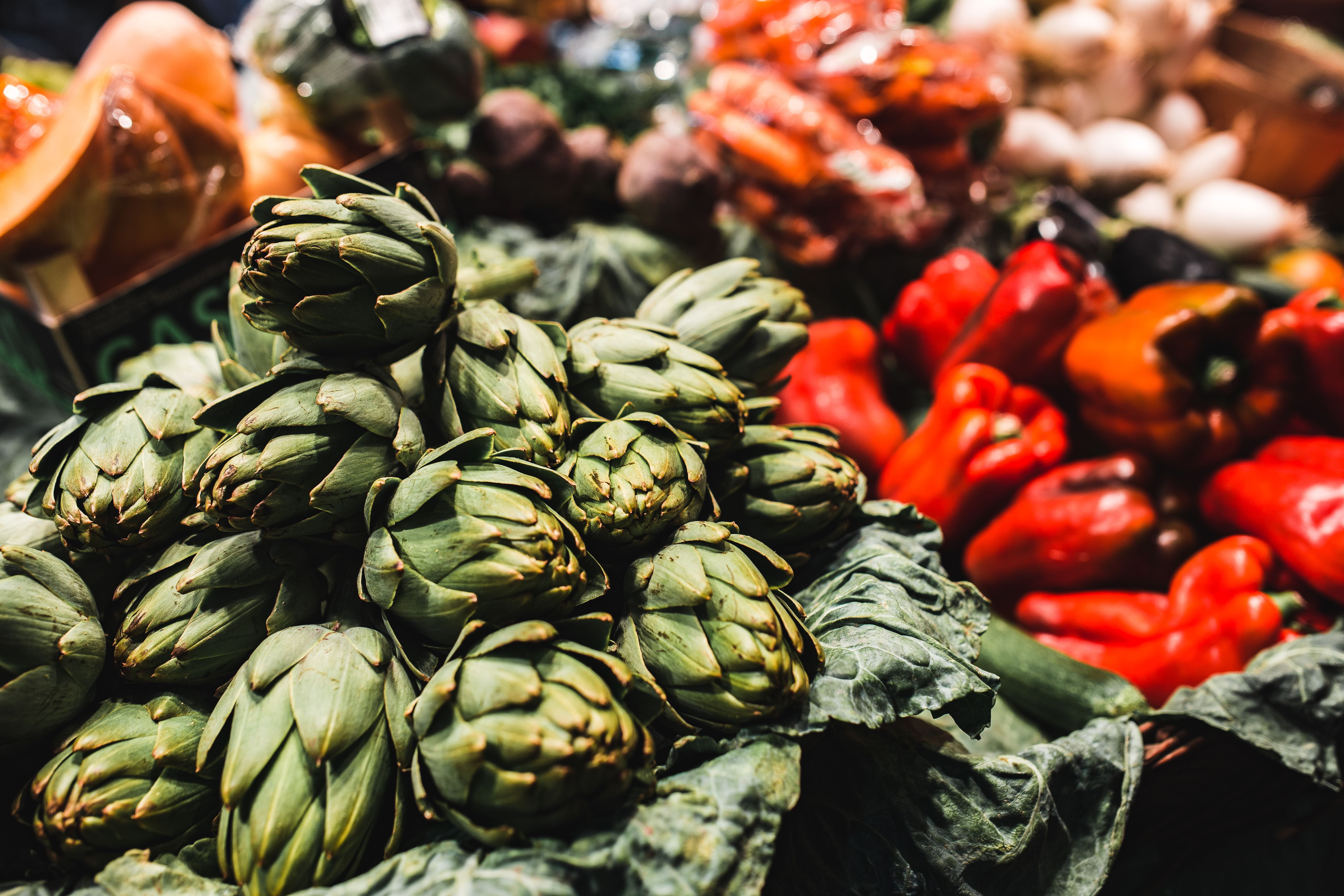 fruit, large group of objects, for sale, organic, retail, business, fruits, healthy Eating, vitamin, boqueria, spain, still life, no people, market Stall, HD Wallpaper