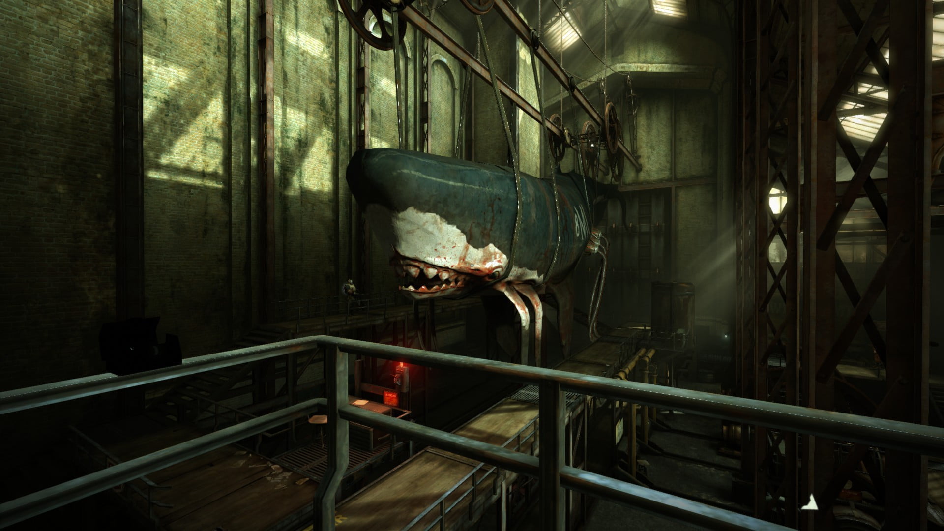lighting equipment, architecture, large group of objects, transparent, video games, 1080P, night, domestic room, metal, factory, technology, whale, indoors, HD Wallpaper