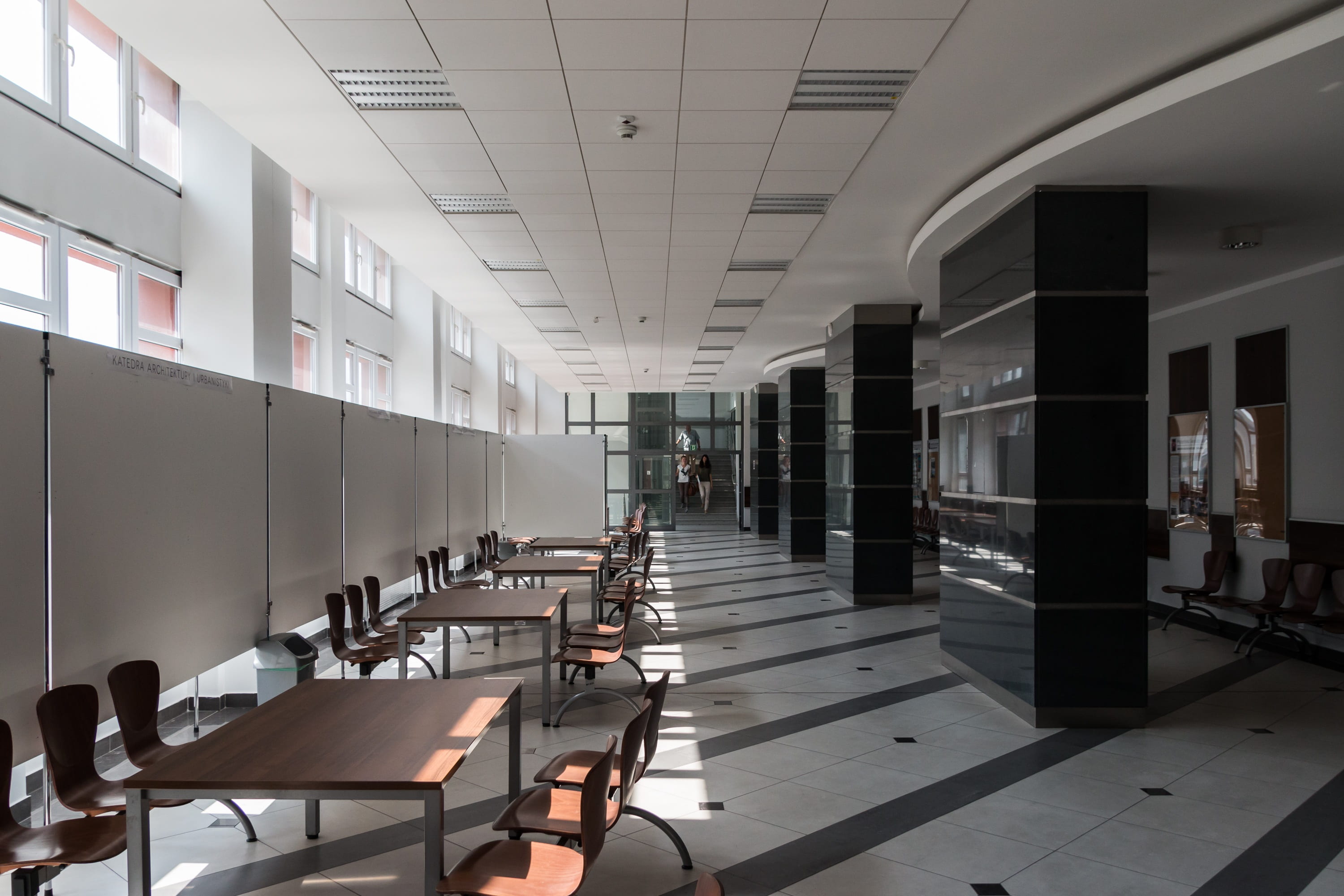built structure, 2K, seat, restaurant, absence, polytechnic university which, science, ceiling, building, cafeteria, furniture, office buildings, the university, HD Wallpaper