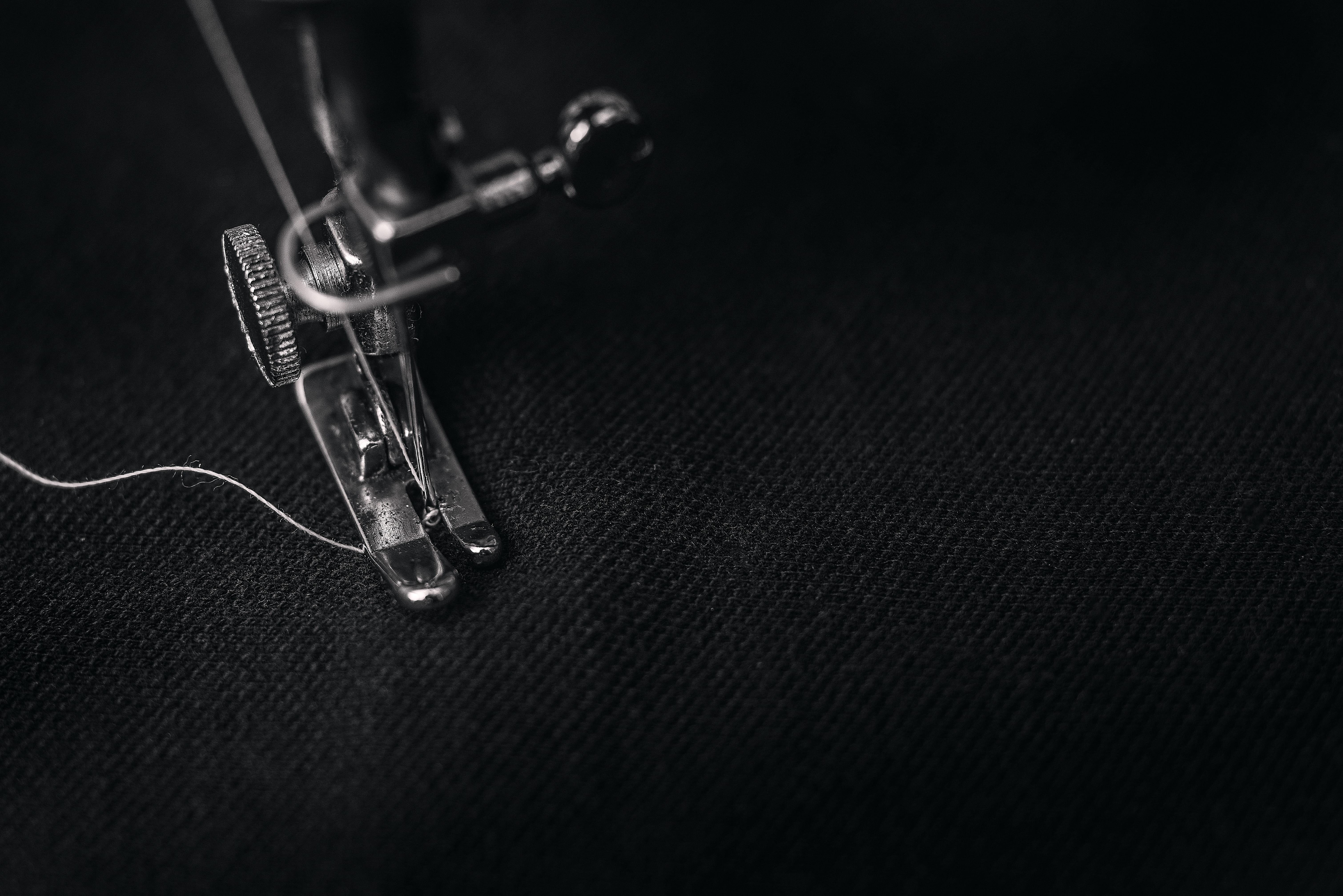 selective focus, studio shot, technology, foot, arts culture and entertainment, sewing, metal, 5K, wear, clothing, photography, single object, indoors, HD Wallpaper