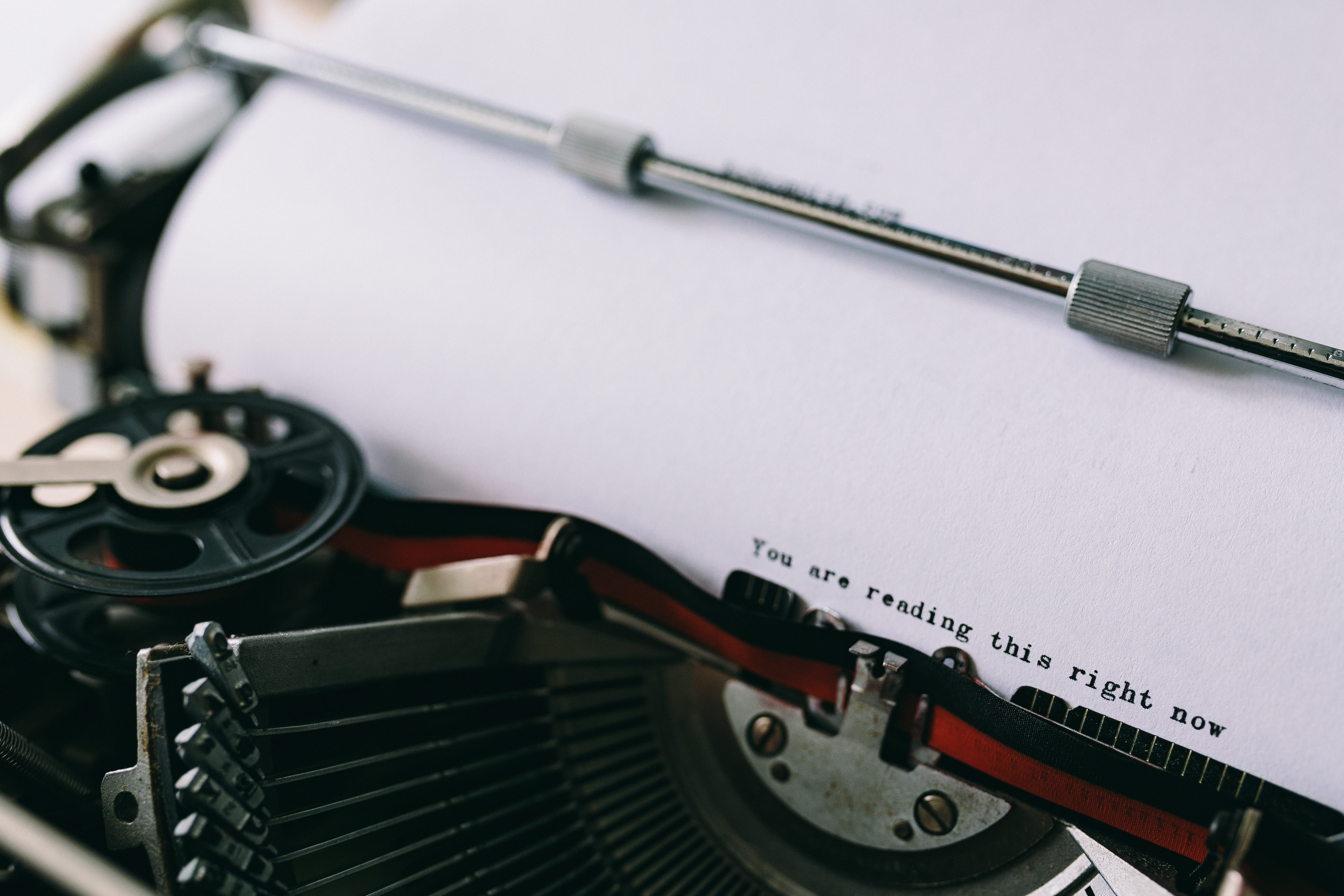 old-fashioned, old, technology, no people, retro styled, typing, close-up, still life, nostalgia, quote, quotes, vintage, communication, paper, studio shot, HD Wallpaper