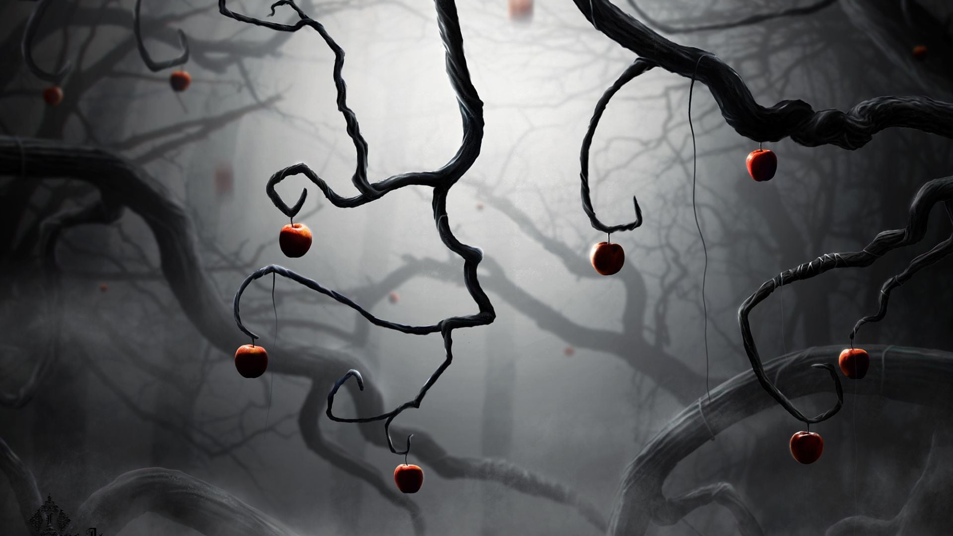 top, decoration, framed, lighting equipment, creativity, focus on foreground, glass, day, close-up, tree, fantasy art, holiday, red, branch, no people, HD Wallpaper