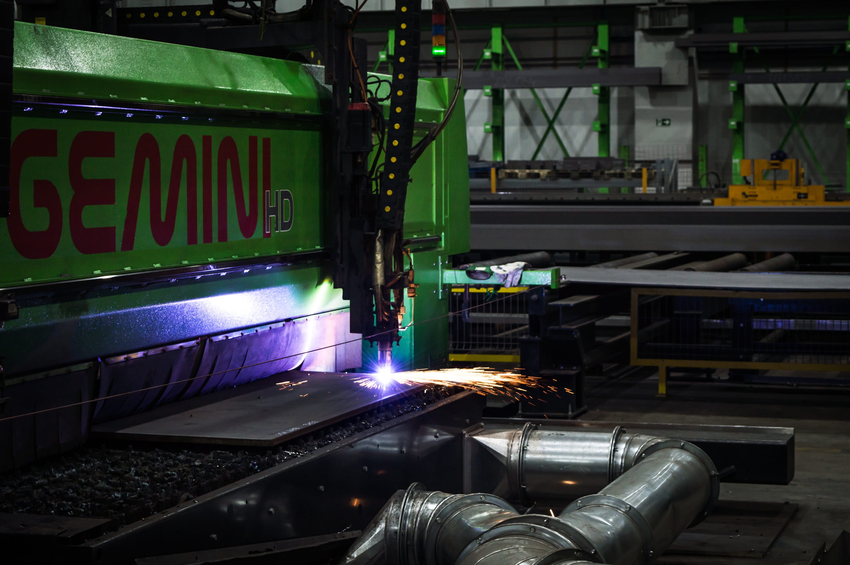 night, automated, tech, no people, metal industry, equipment, business, illuminated, text, spark, machine, industrial, manufacturing, cut, industrial equipment, HD Wallpaper
