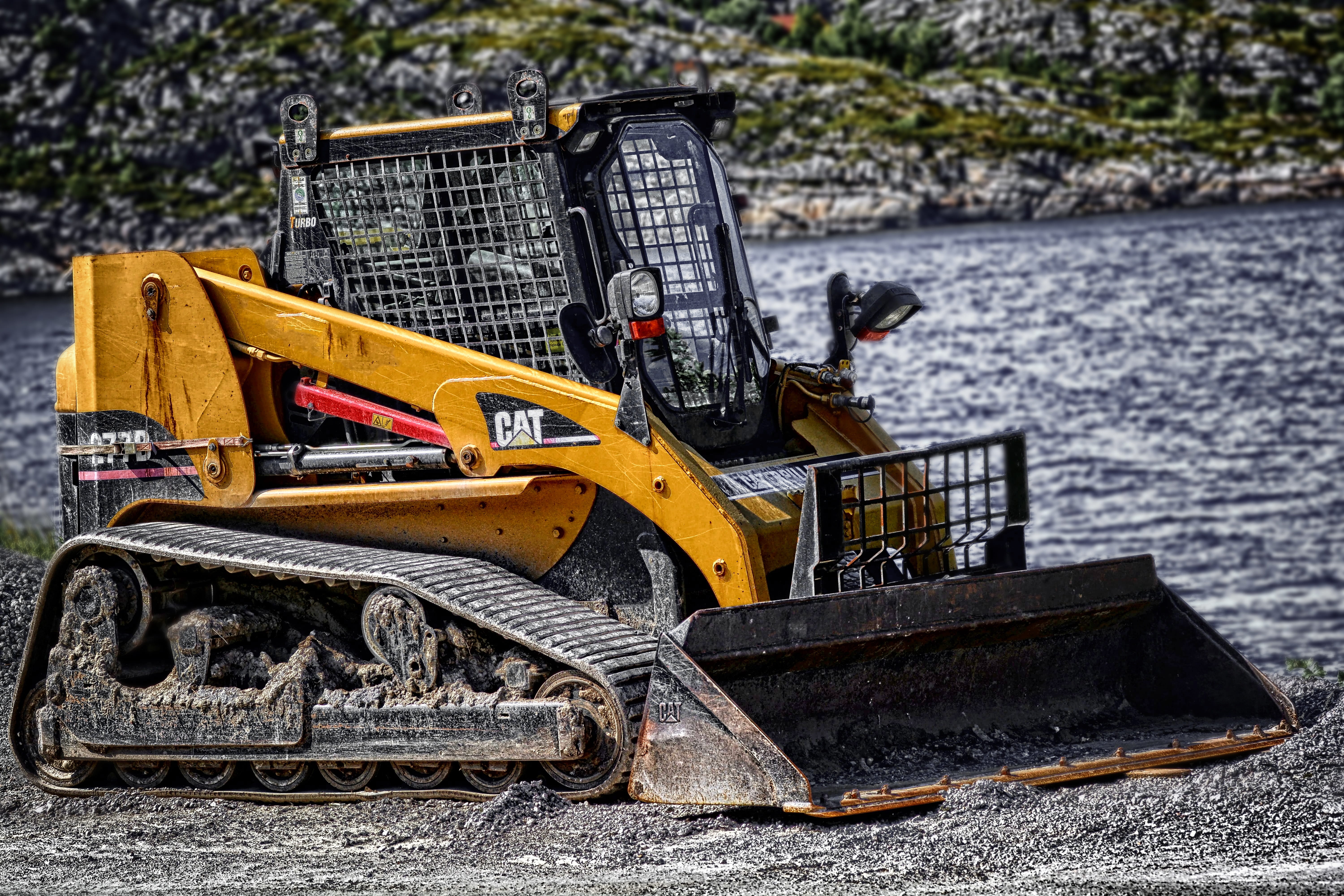 caterpillar, outdoors, abandoned, mode of transportation, yellow, machinery, land vehicle, no people, digger, wood - material, earth mover, heavy, machine, HD Wallpaper