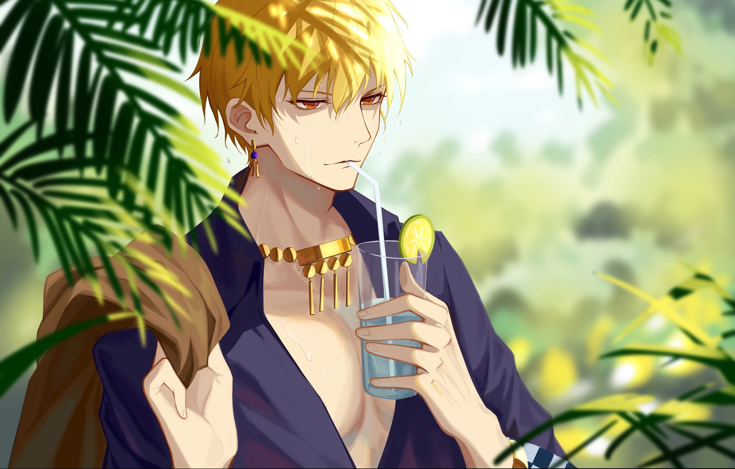 Fate Series, Fate/Grand Order, Gilgamesh (Fate Series), 2K, Caster (Fate/Grand Order), HD Wallpaper