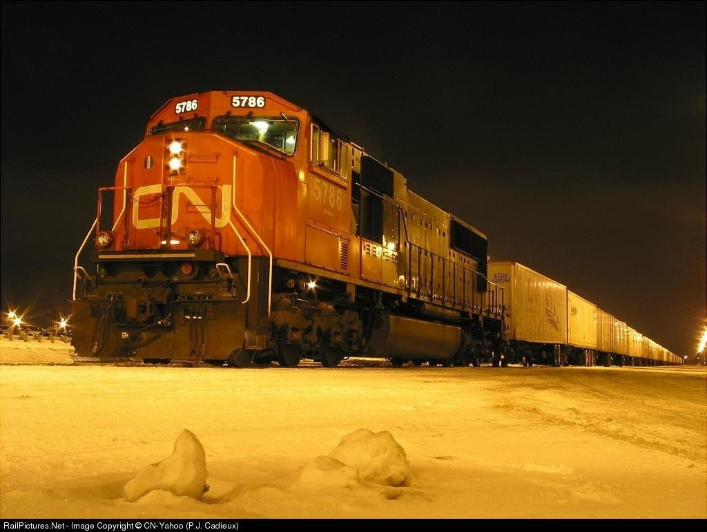 mode of transportation, snow, truck, no people, nature, freight transportation, sky, train, night, construction industry, winter, 480P, transportation, HD Wallpaper
